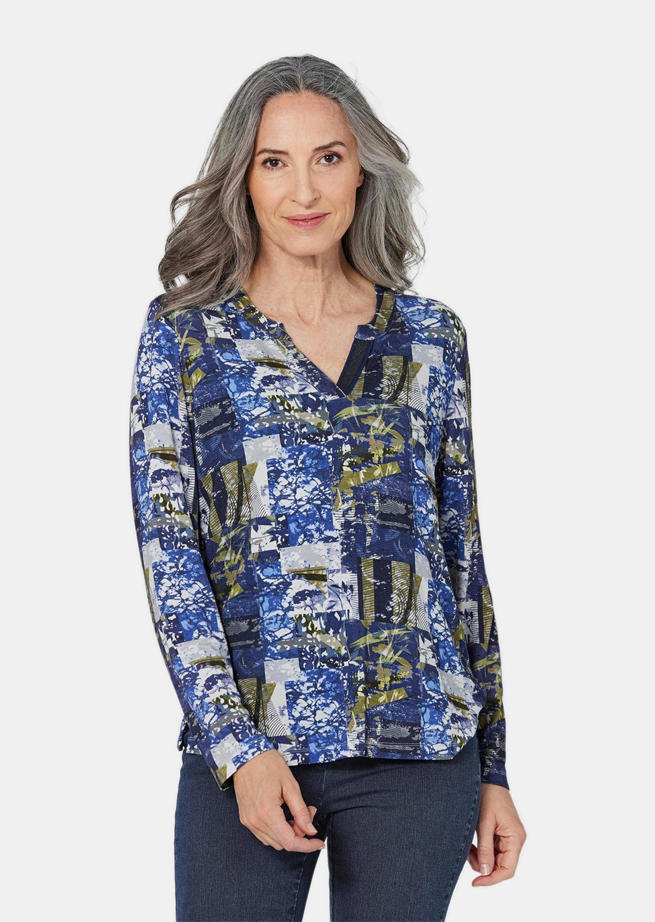 GOLDNER Print-Shirt »Tunikashirt Tunikashirt mit Effektdruck«