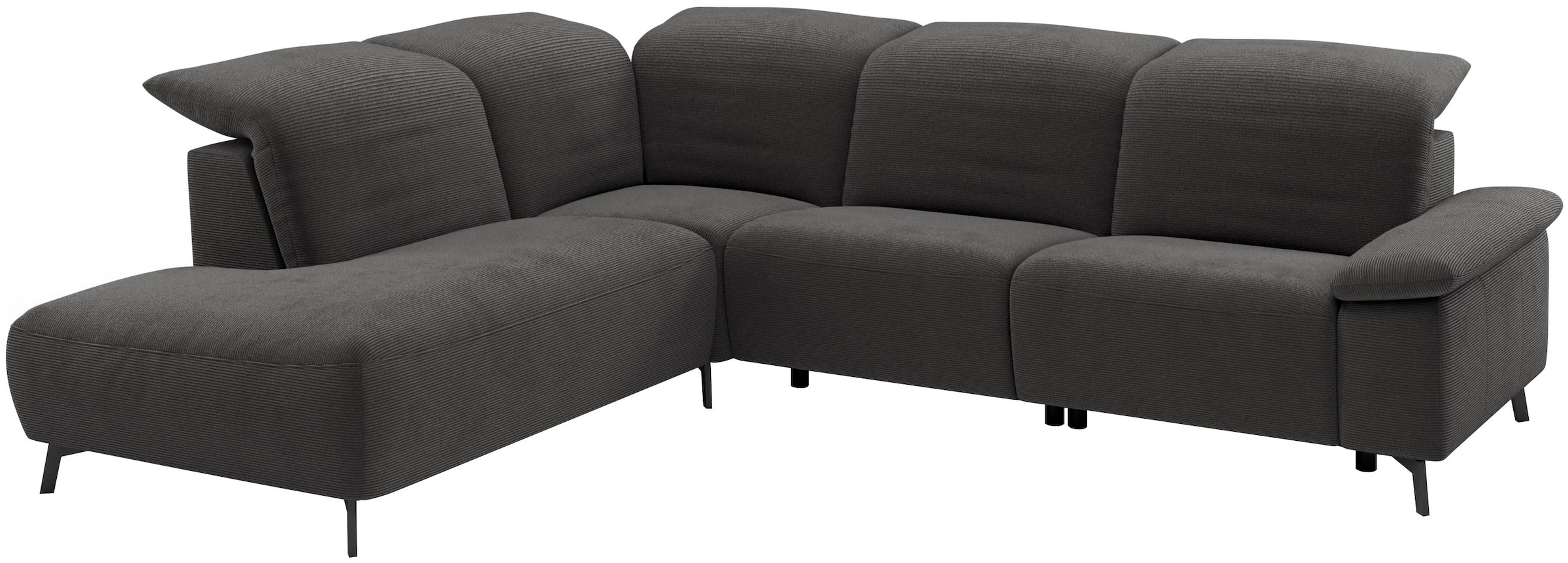 Musterring Ecksofa »MR 370, intelligenter Komfort im modernen Design« Optionale Relaxfunktion, flexible Kopfteile & klappbare Armlehnen