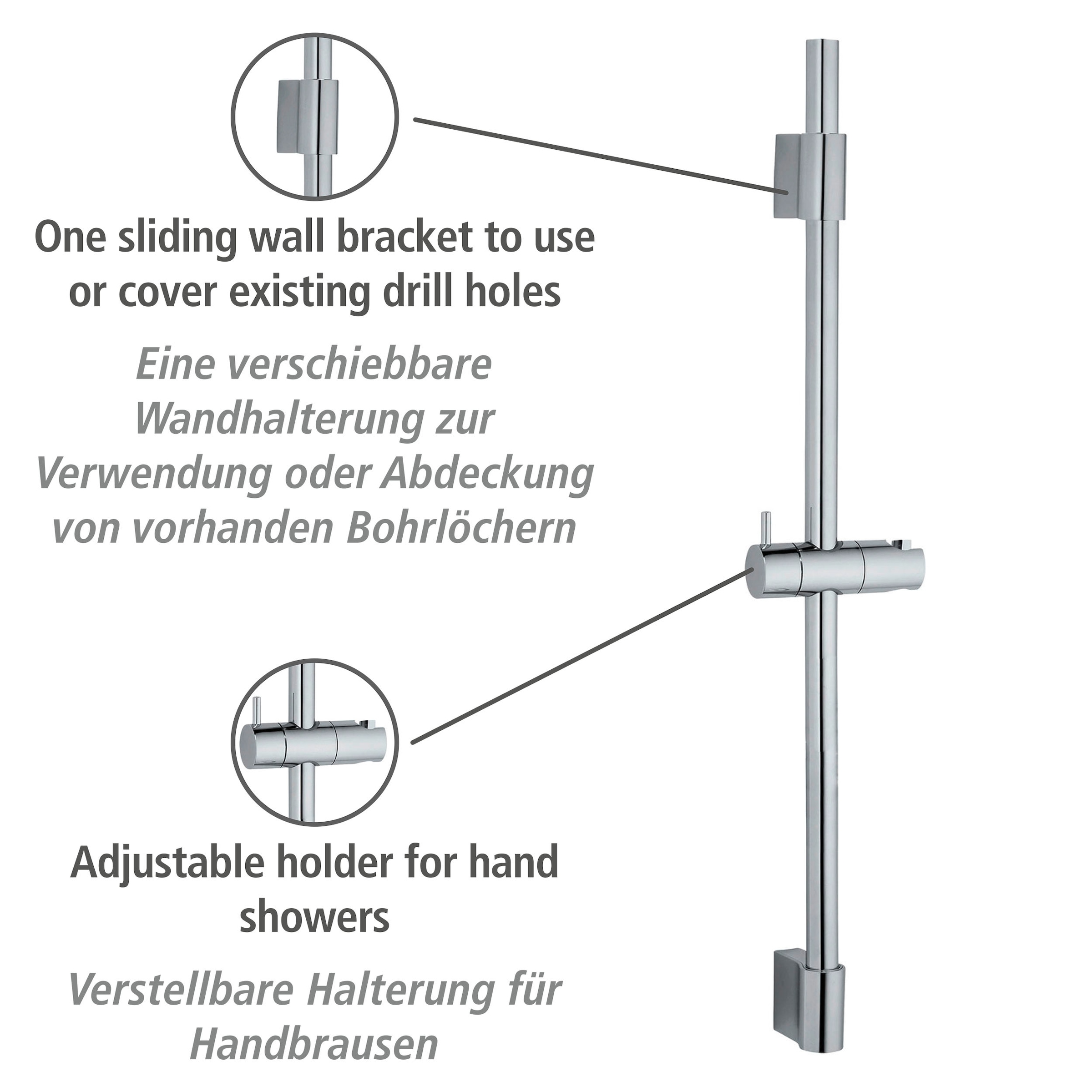 WENKO Duschstange »Classic«, Chrom