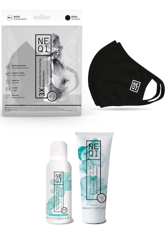 NEQI Community-Maske, (Set, 3-teilig), inkl. feuchtigkeitsspendende Handseife und... kaufen
