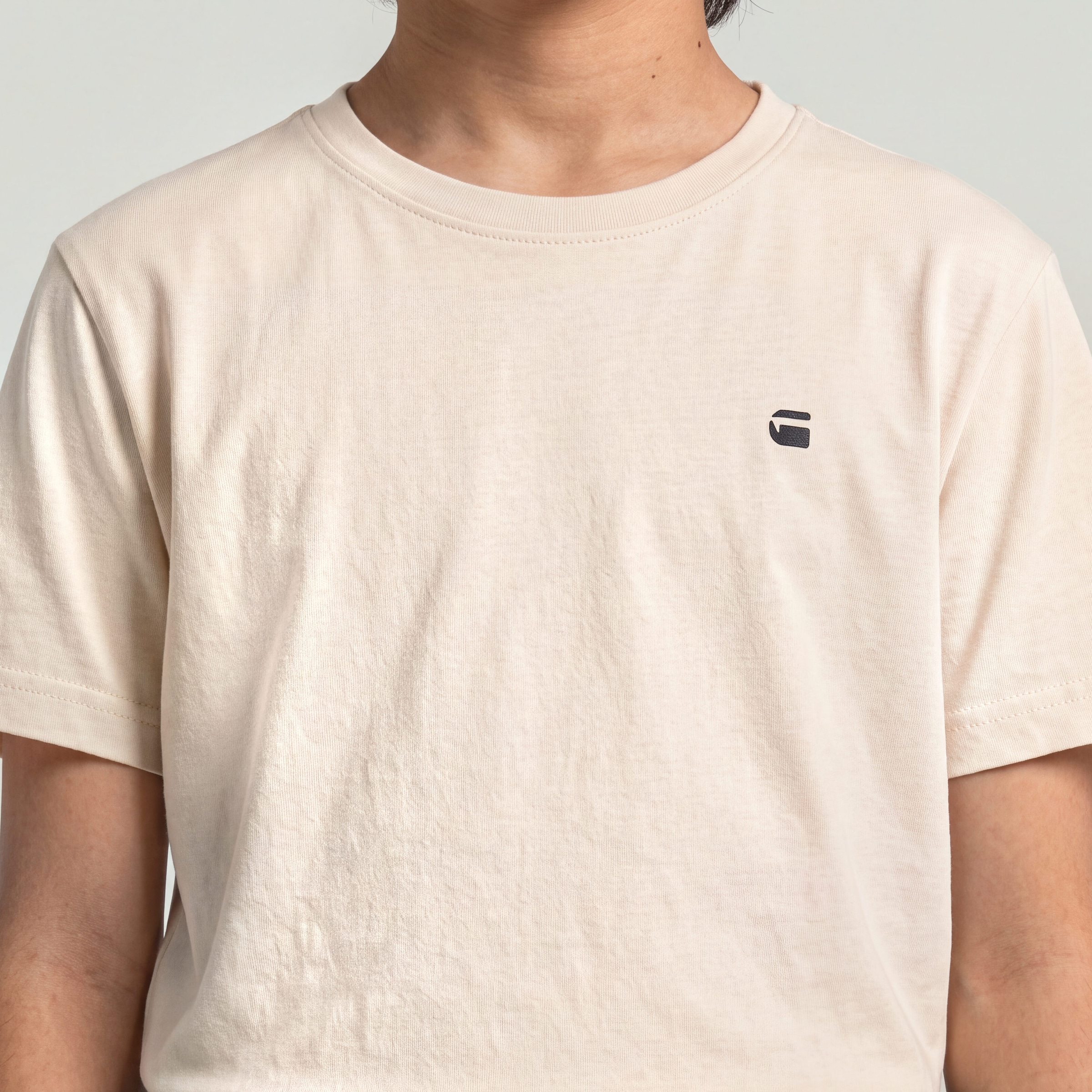 G-STAR T-Shirt »KIDS, BASE R T SS« aus Baumwolljersey, Logodetail