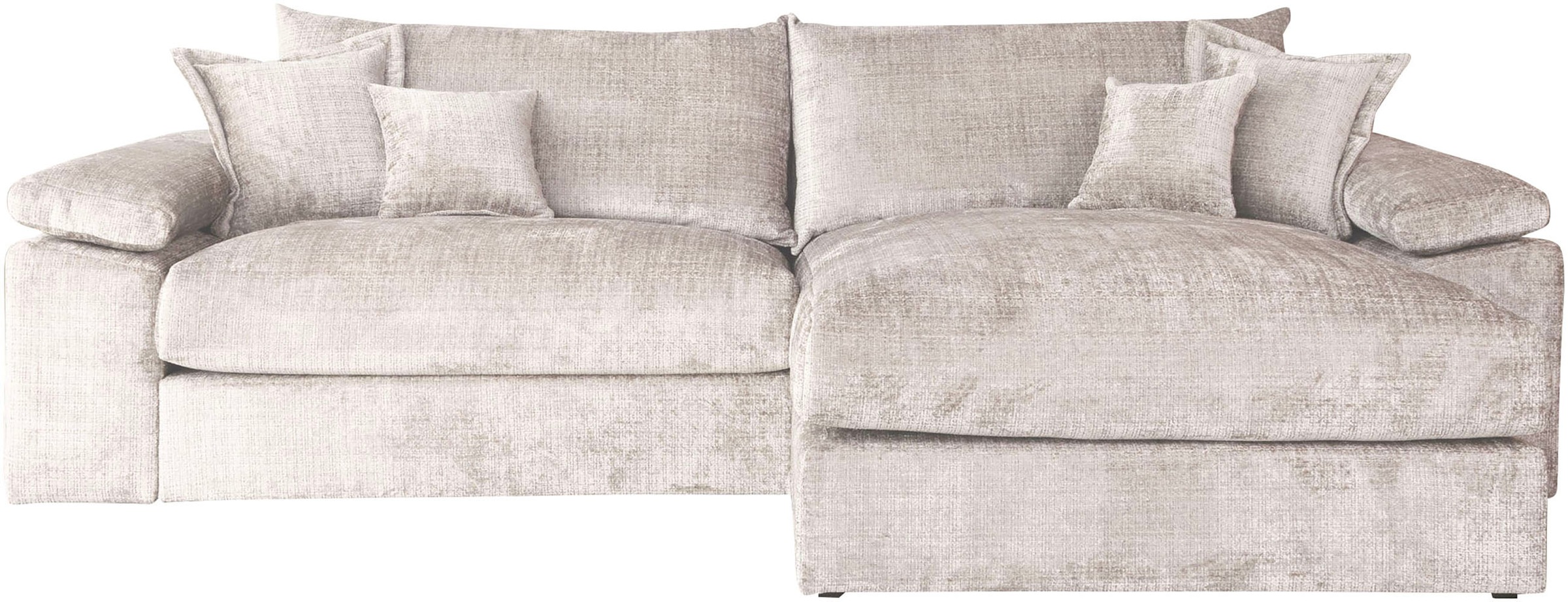 Home affaire Ecksofa »Soft&Cosy XXL L-Form - Breite 303 cm«, Mega-Sofa, Cord oder Chenille-Struktur, Federkern-Polsterung