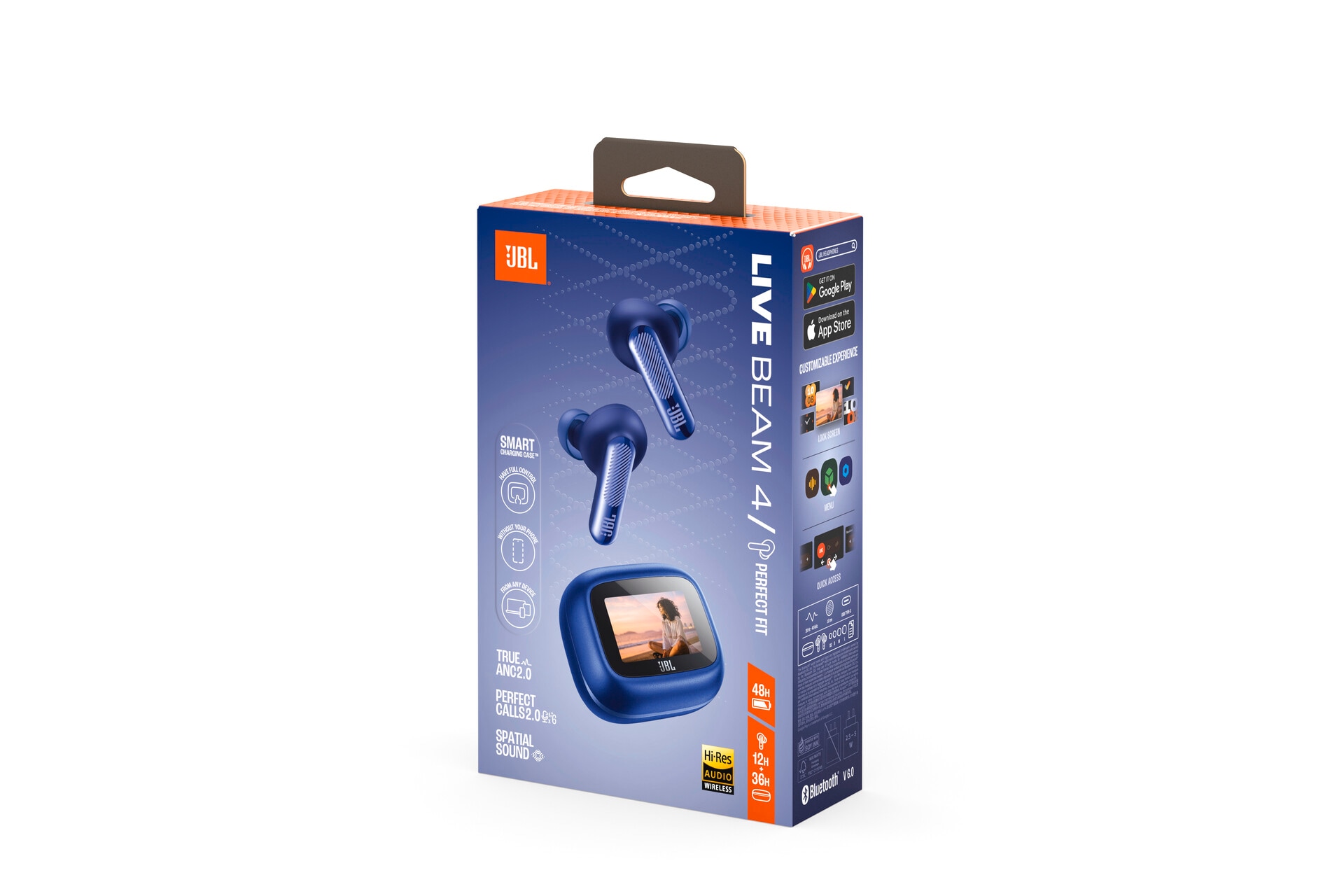 JBL wireless In-Ear-Kopfhörer »LIVE BEAM 4« A2DP Bluetooth Adaptive Noise-Cancelling | Freisprechfunktion | True Wireless Kabellose Ohrhörer mit Noise-Cancelling-Funktion