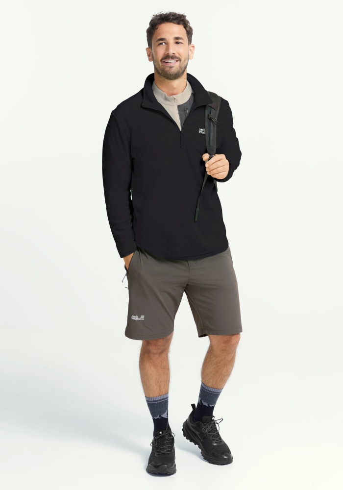 Jack Wolfskin Fleecepullover »TAUNUS 100 HZ M«, mit Reißverschluss, wasserabweisend, windabweisend, atmungsaktiv
