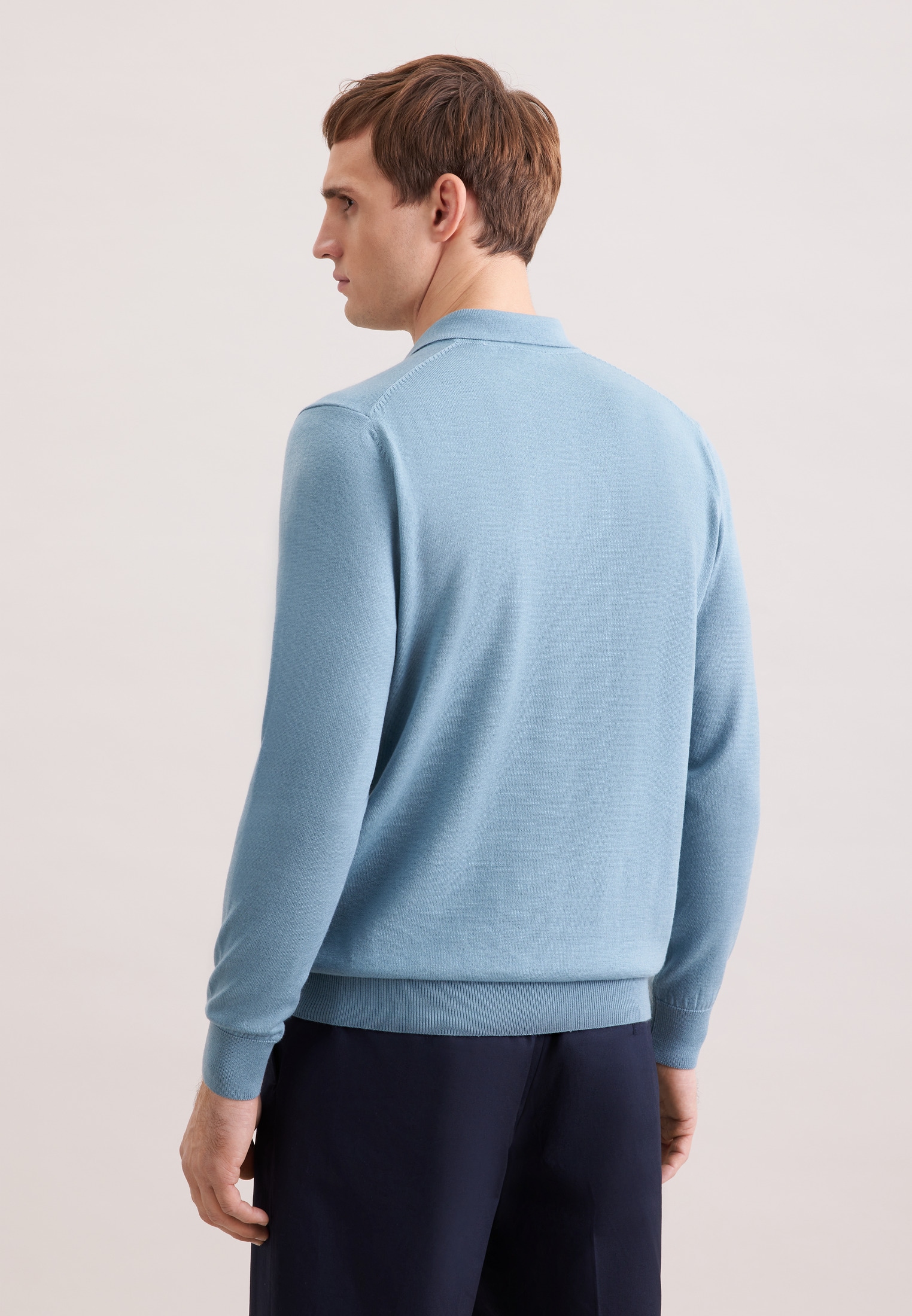 seidensticker Strickpullover »Schwarze Rose« 1/1 Kragen Uni