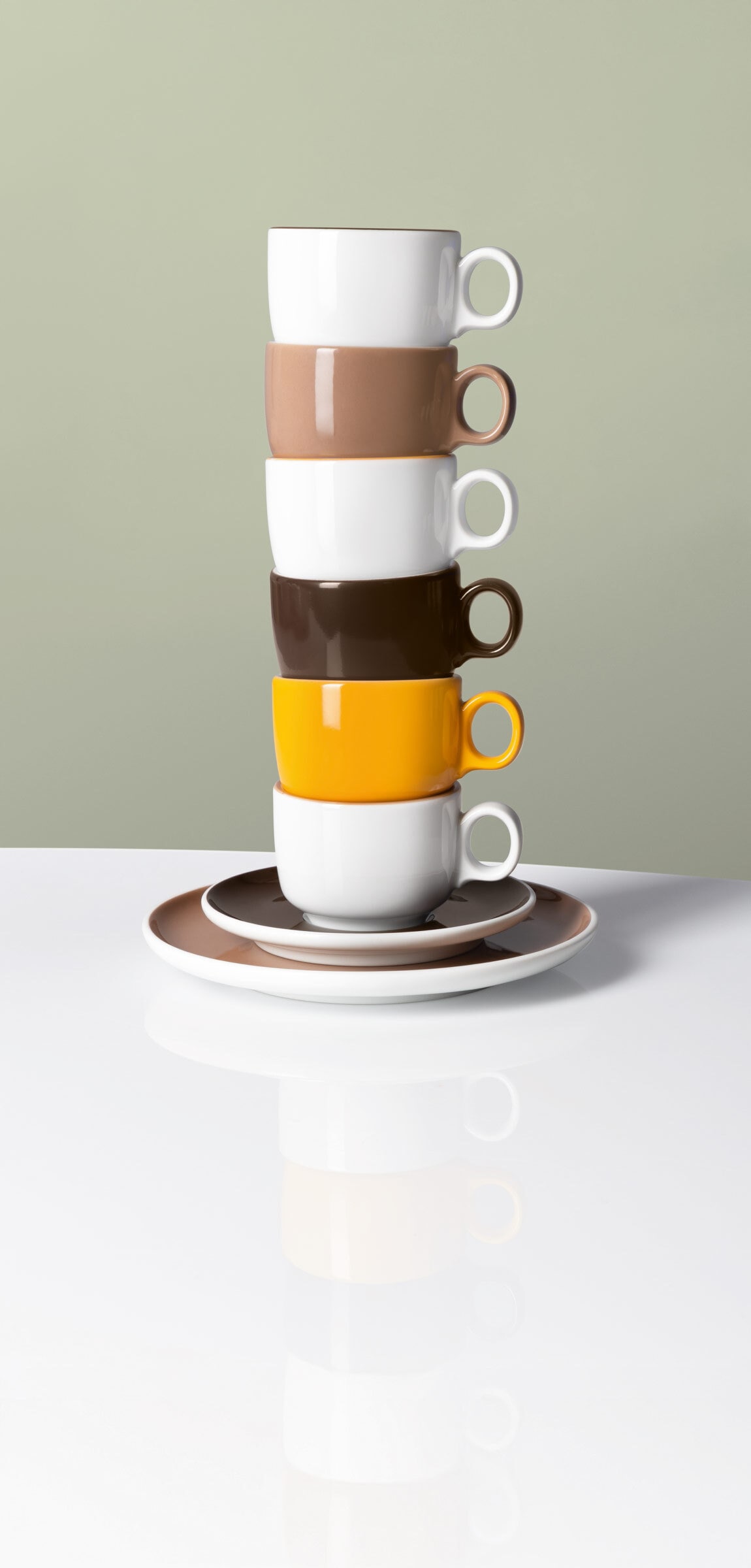 Seltmann Weiden Geschirr-Set »Kaffeeservice Sento Home Pure Lines 18-tlg.« Spülmaschinengeeignet, Mikrowellengeeignet, Ofenfest, Salamandergeeignet, Kühlschrankgeeignet, Gefrierschrankgeeignet
