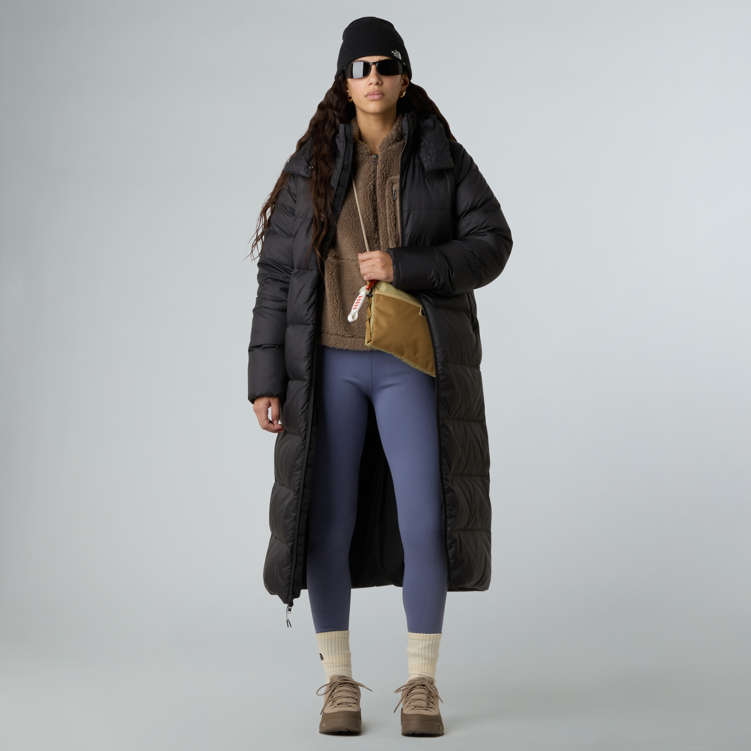 The North Face Funktionsmantel »W HYDRENALITE CITY LONG DOWN HOODED PARK«, (1 tlg.), Daunenfüllung, lang geschnitten, isolierend