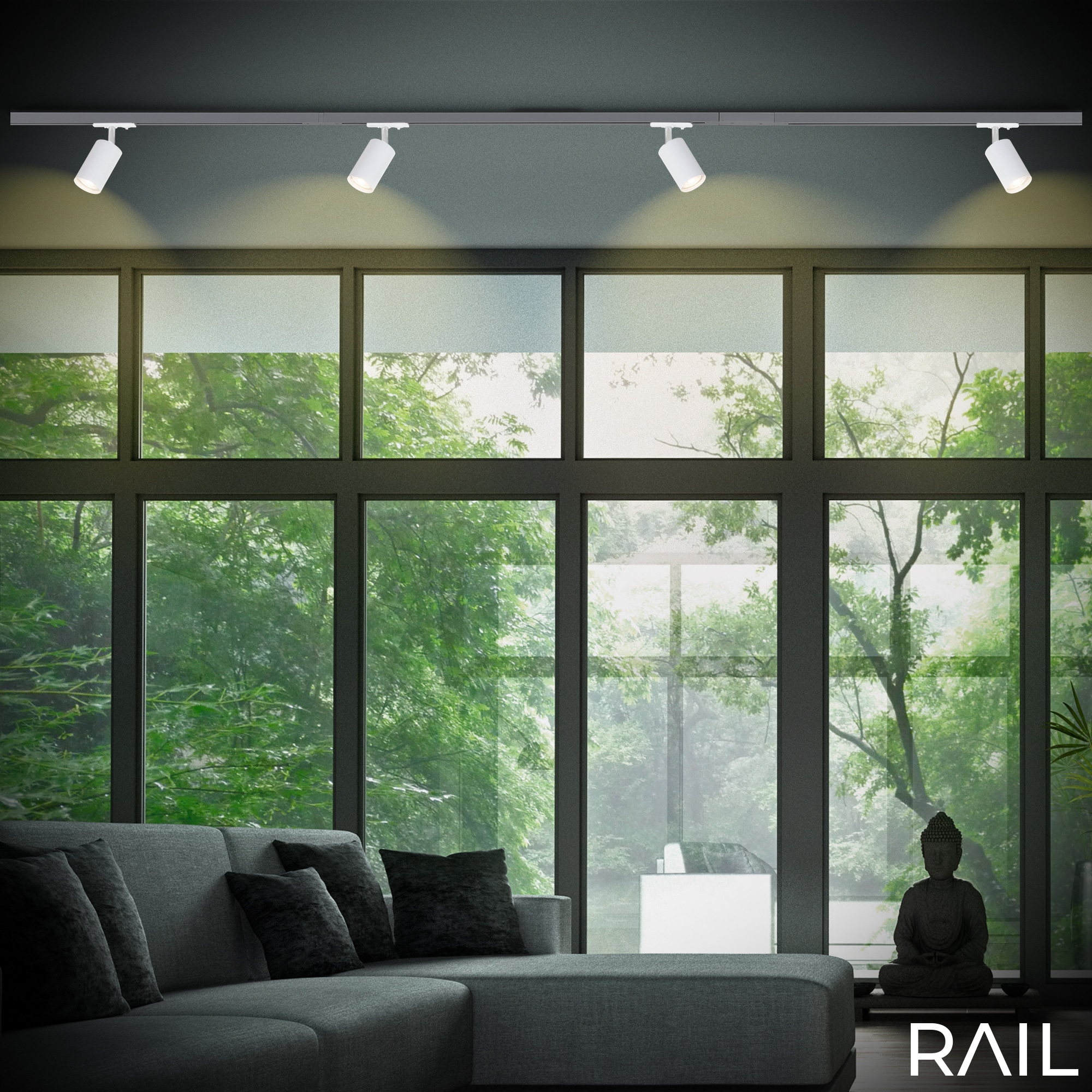 Briloner Leuchten Schienensystem-Leuchten »RAIL« GU10 1 Stk. Spotlight 138mm Weiß max.9W Schienensystem Rail Wohnzimmer Büro Küche