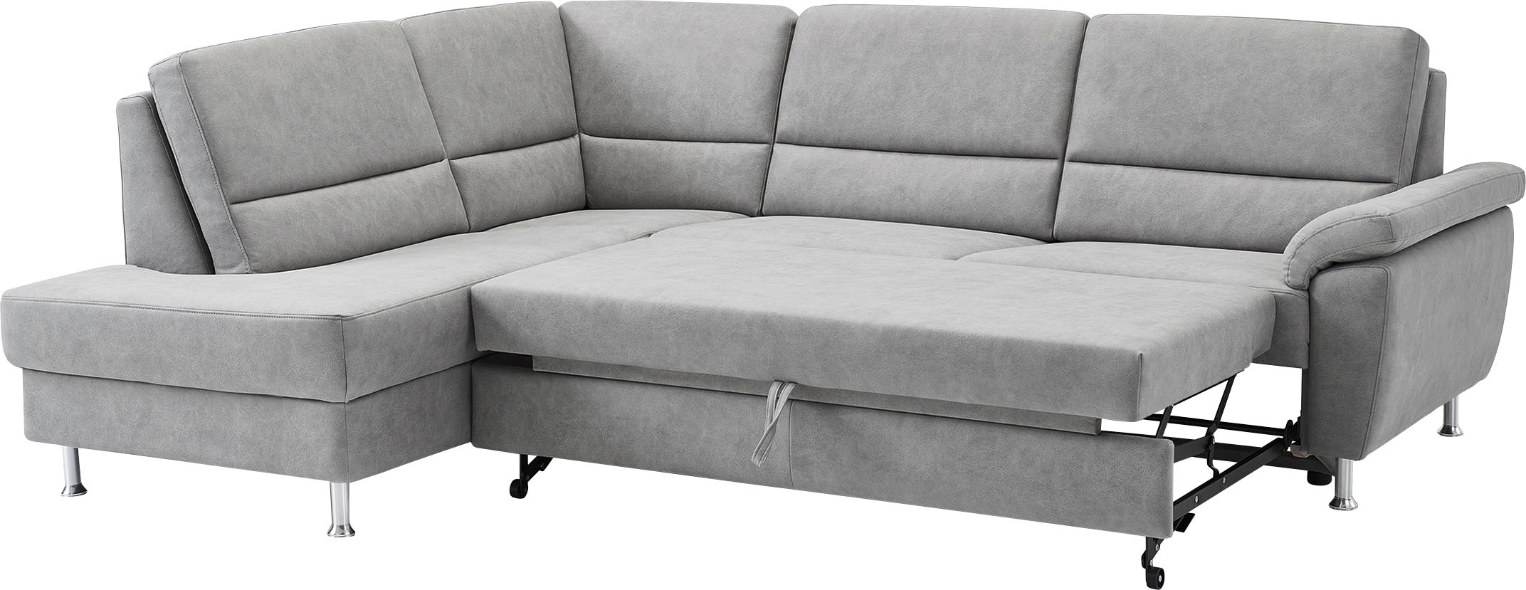 CALIZZA INTERIORS Ecksofa »Onyx L-Form«, Ottomane links oder rechts, wahlweise mit Bettfunktion, Breite 257 cm