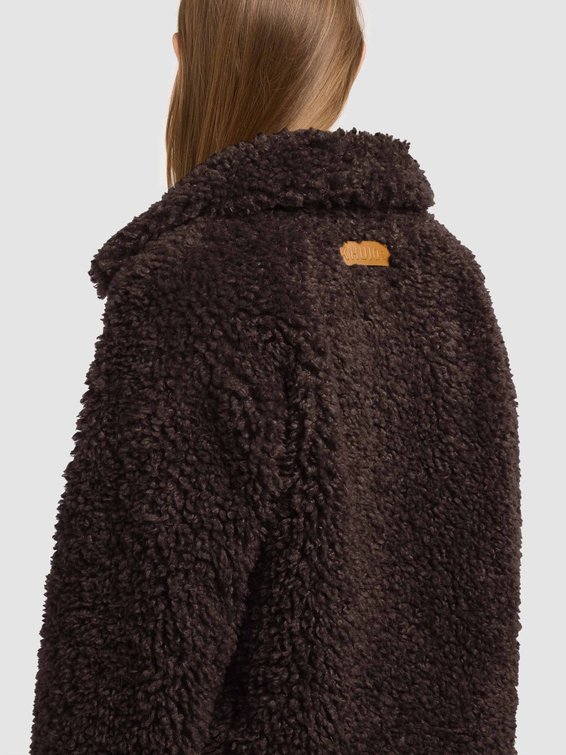 khujo Fellimitatjacke »CHAYA« 4-Knopf-Leiste