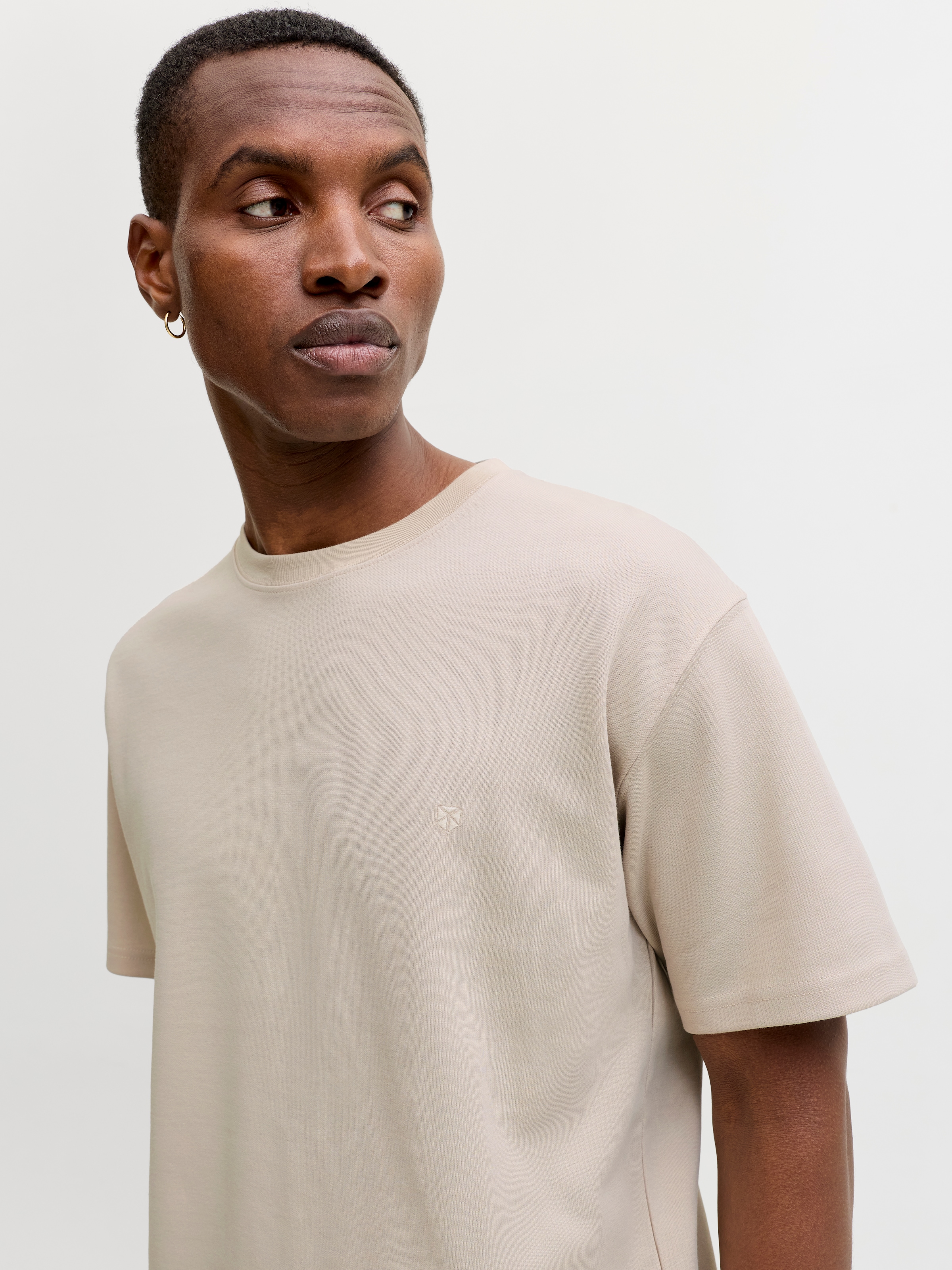 Jack & Jones Kurzarmshirt »JPRBLAETHAN SS LOGO TEE SN« Materialmix, regular fit