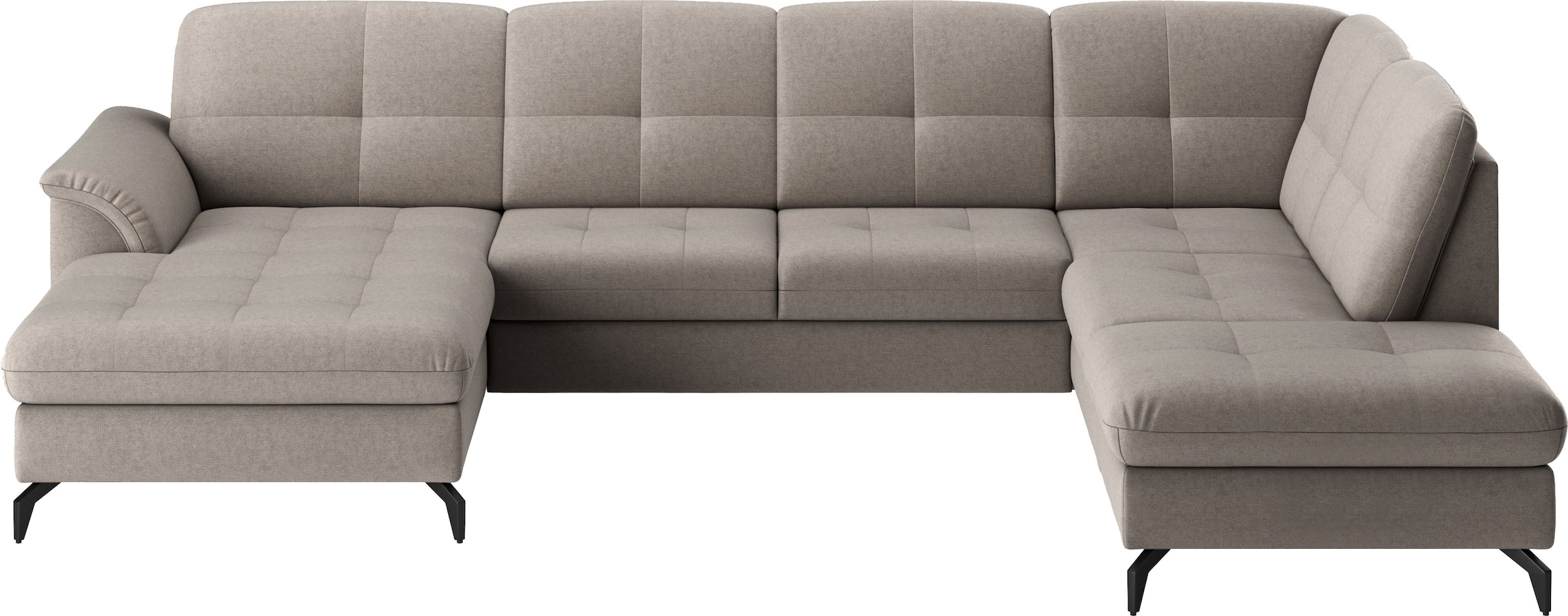 sit&more Wohnlandschaft »Zora U-Form«, wahlweise mit Bettfunktion und Bettkasten