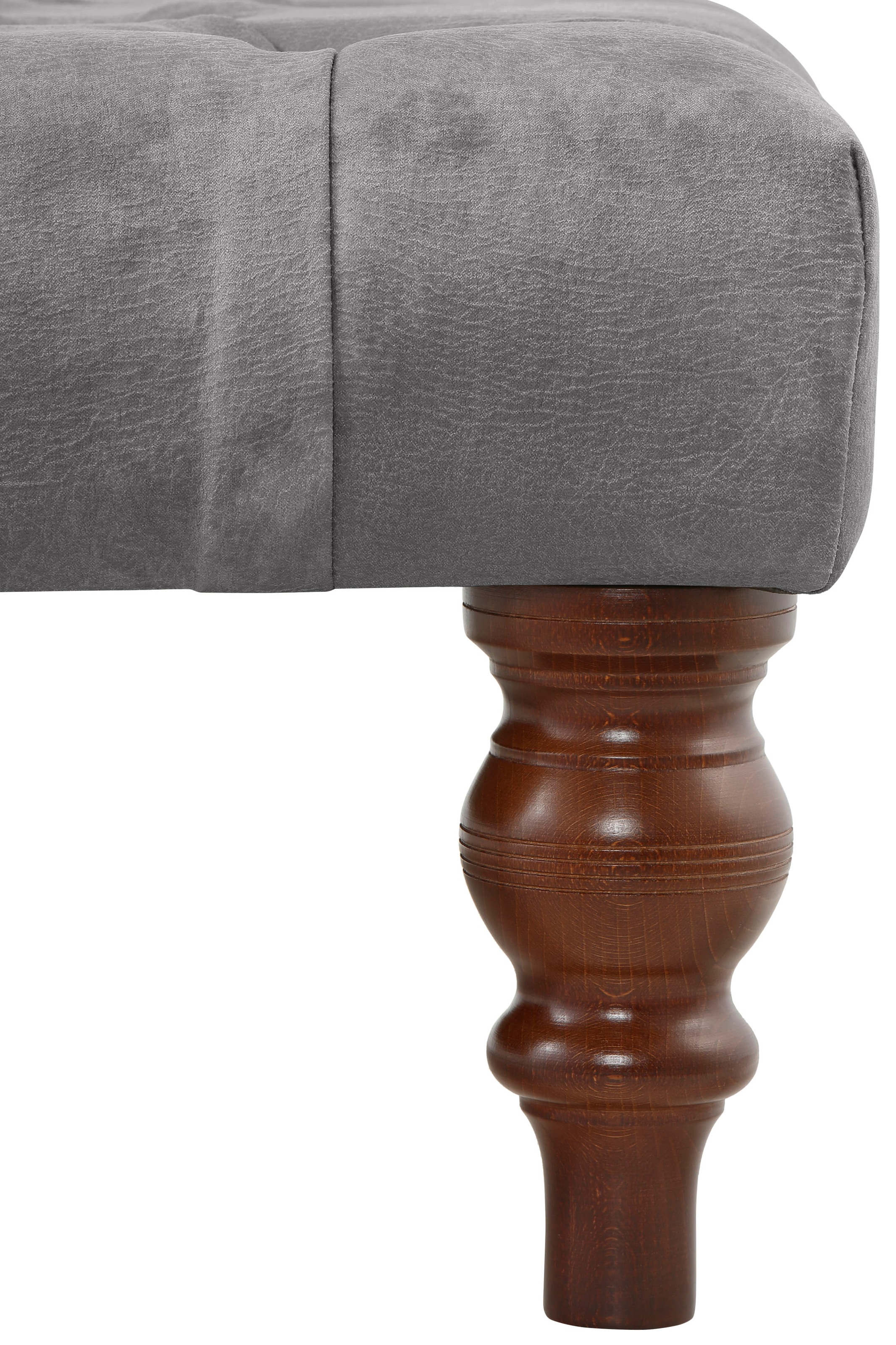 Home affaire Polsterhocker »Chesterfield«, mit Knopfheftung, auch in Leder