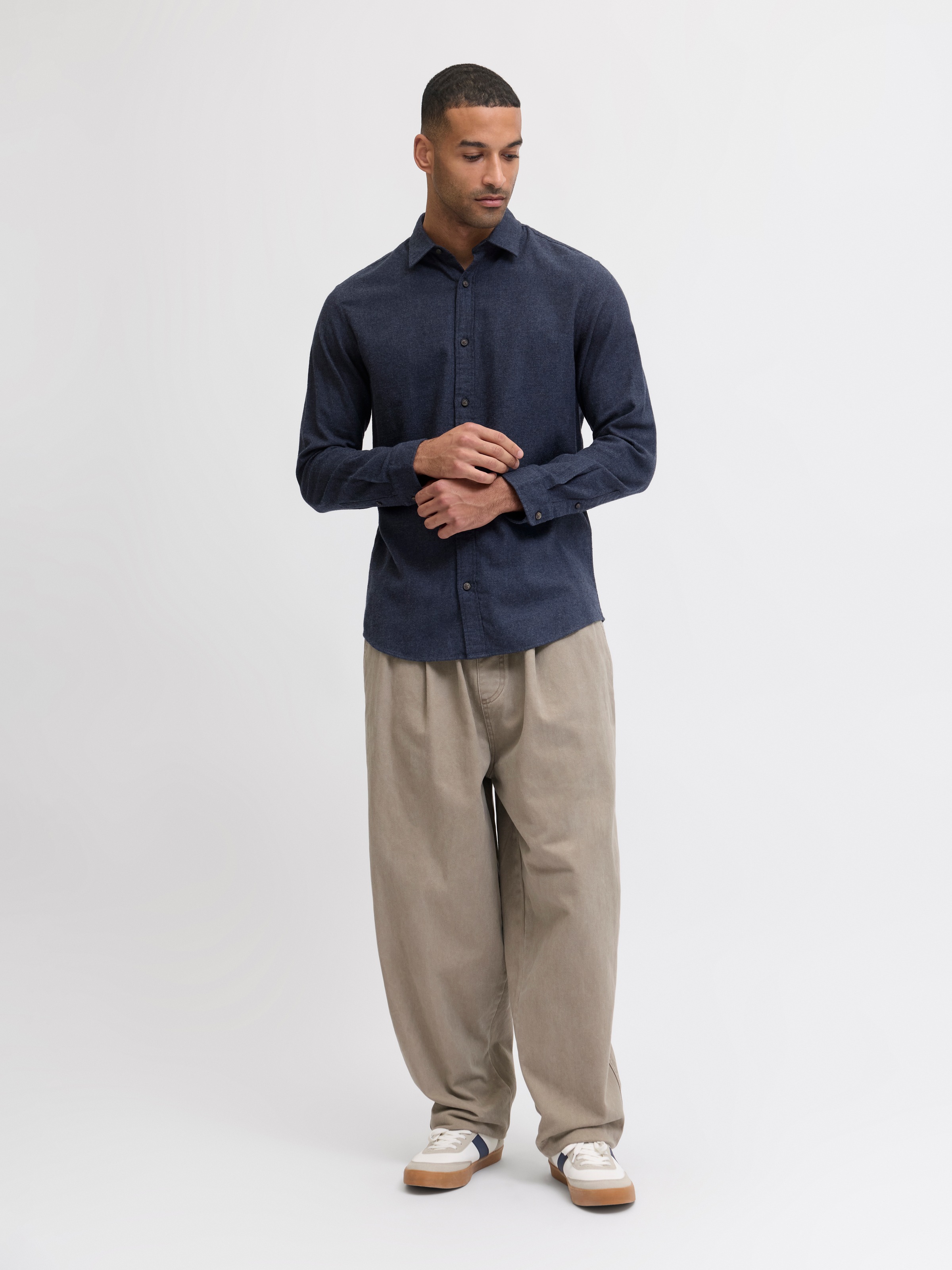 Jack & Jones Langarmhemd »JJECLASSIC MELANGE SHIRT L/S NOOS«