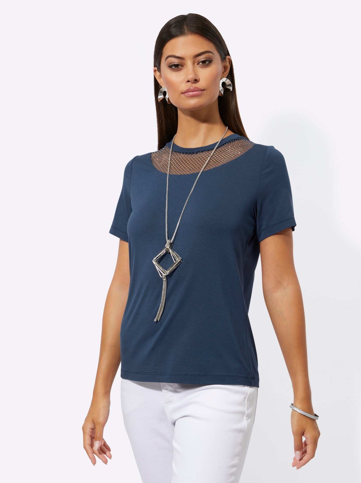 creation L Rundhalsshirt »Shirt«, (1 tlg.)
