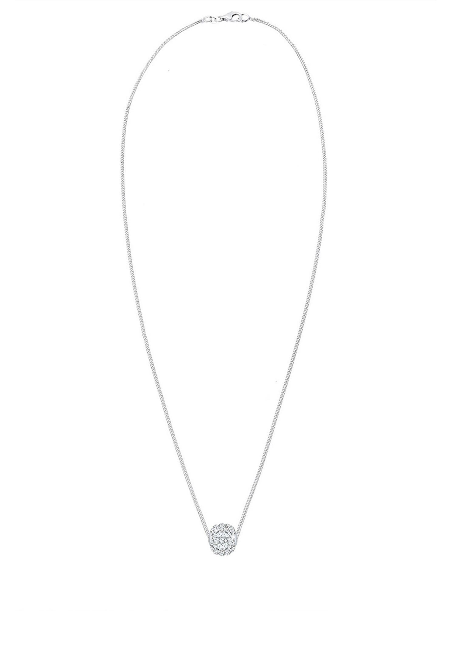 Elli Silberkette »Halskette Kristalle Weiß 925 Sterling Silber«