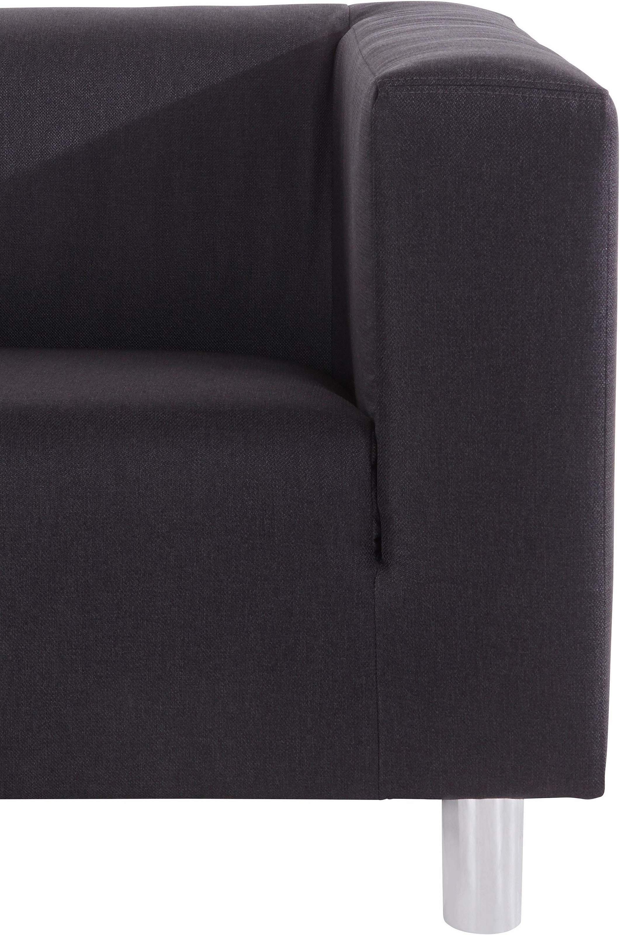 INOSIGN 2-Sitzer »Clip«, inkl. komfortablem Wellenfederkern, Maße (B/T/H): 135/85/65 cm