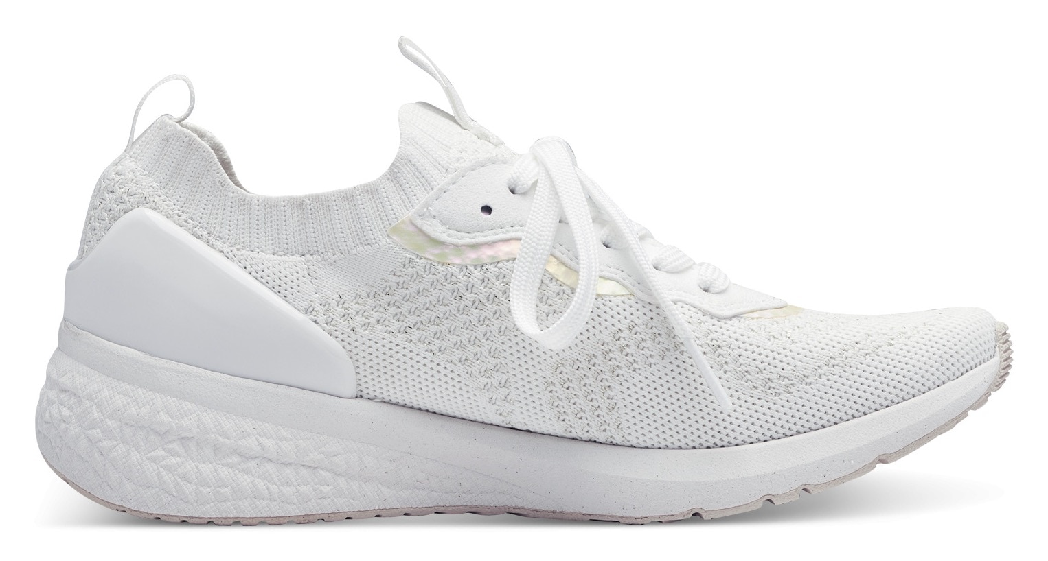 Tamaris Slip-On Sneaker, Freizeitschuh, Halbschuh, Schnürschuh mit aufgesetzer Zierschnürung