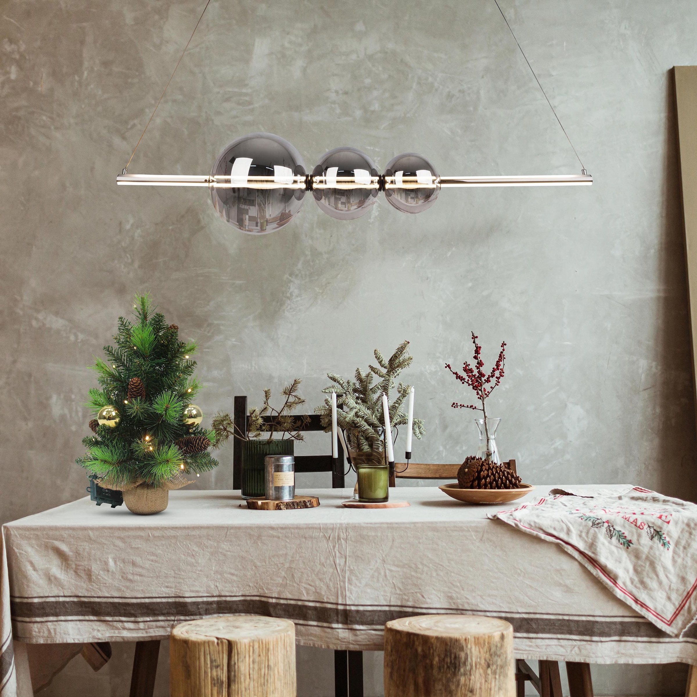 näve LED Pendelleuchte »NOVA«, Leuchtmittel LED-Modul | LED fest integriert, Dimmbar