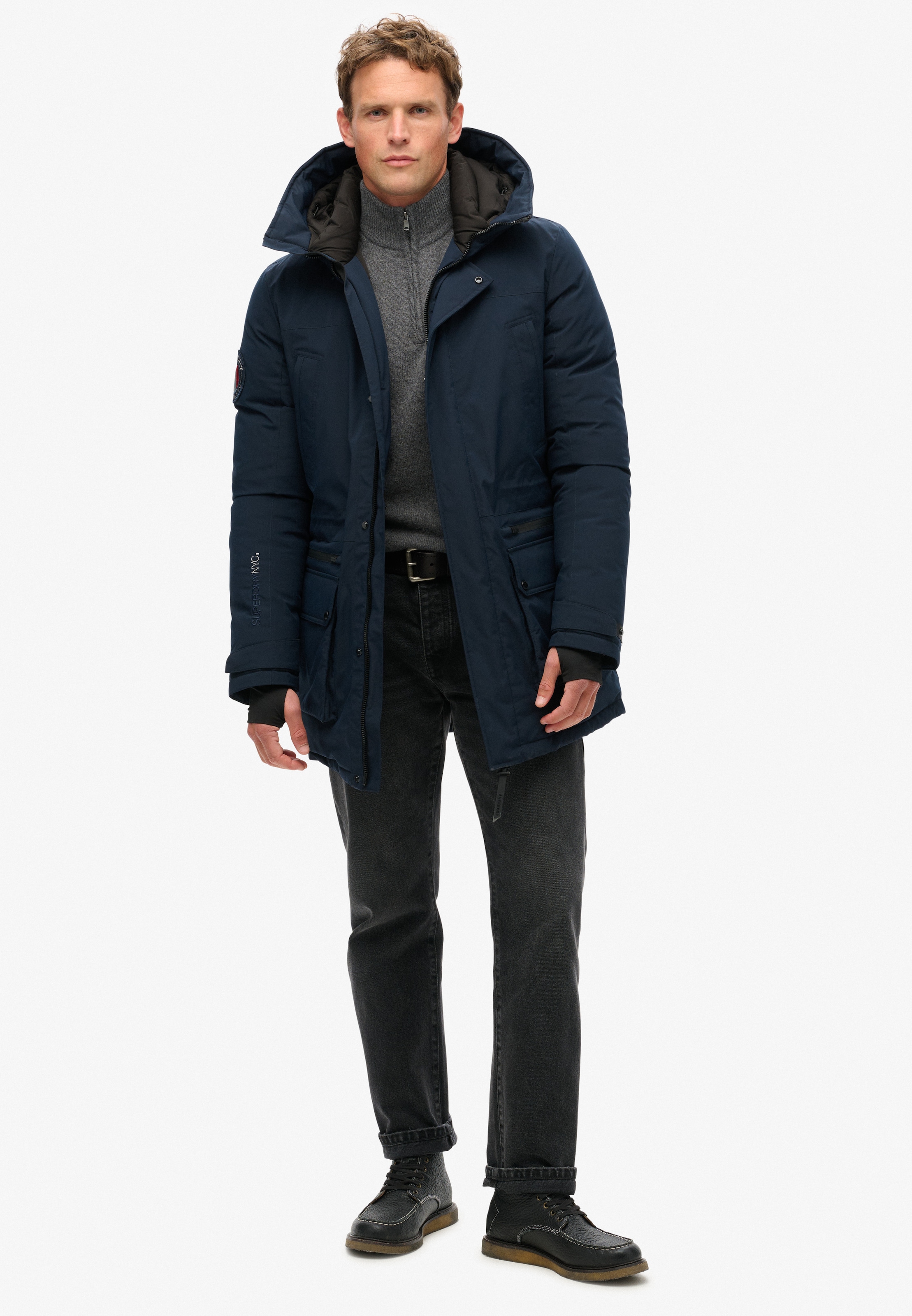 Superdry Steppjacke »City Padded Parka Jacket« mit Kapuze