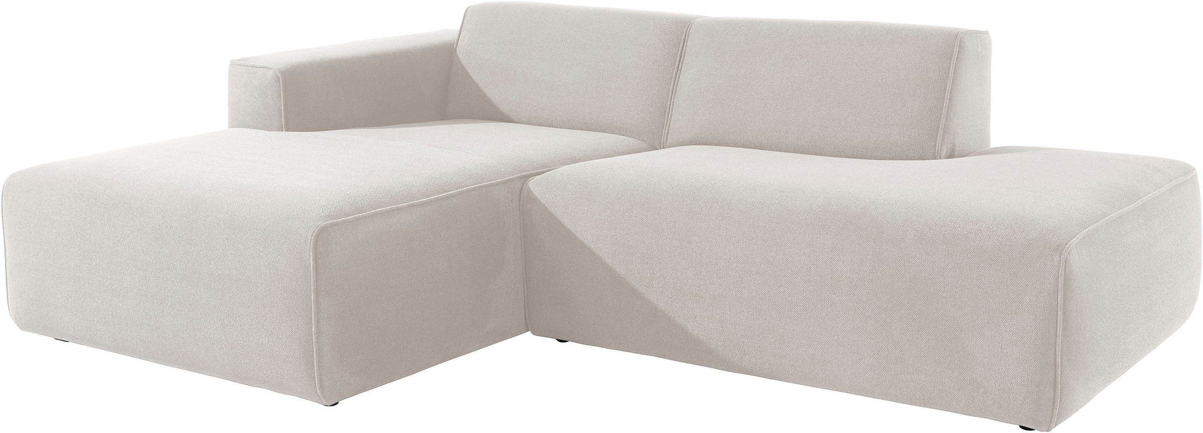 andas Ecksofa »Noord mit Kedernaht, Breite 227 cm«, mit Kedernaht, Breite 227 cm, Cord, Struktur