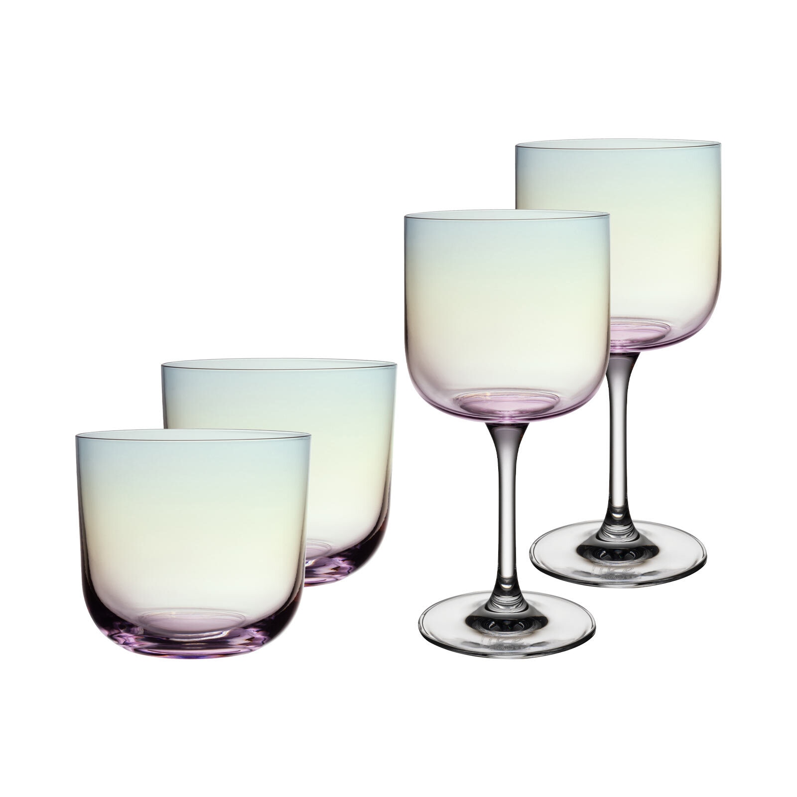 like. by Villeroy & Boch Gläser-Set »Wein- und Wassergläser Like Glass 4er Set« Handwäsche wird empfohlen