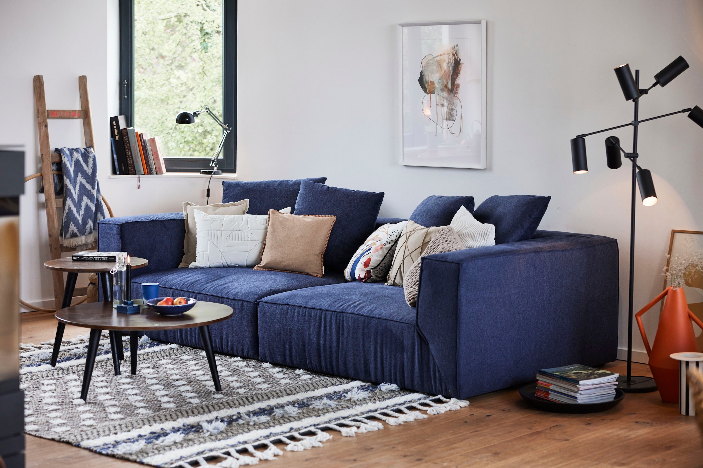 TOM TAILOR HOME Big-Sofa »BIG inkl. Breite bestellen 270 Zierkissen, CUBE«, cm bequem
