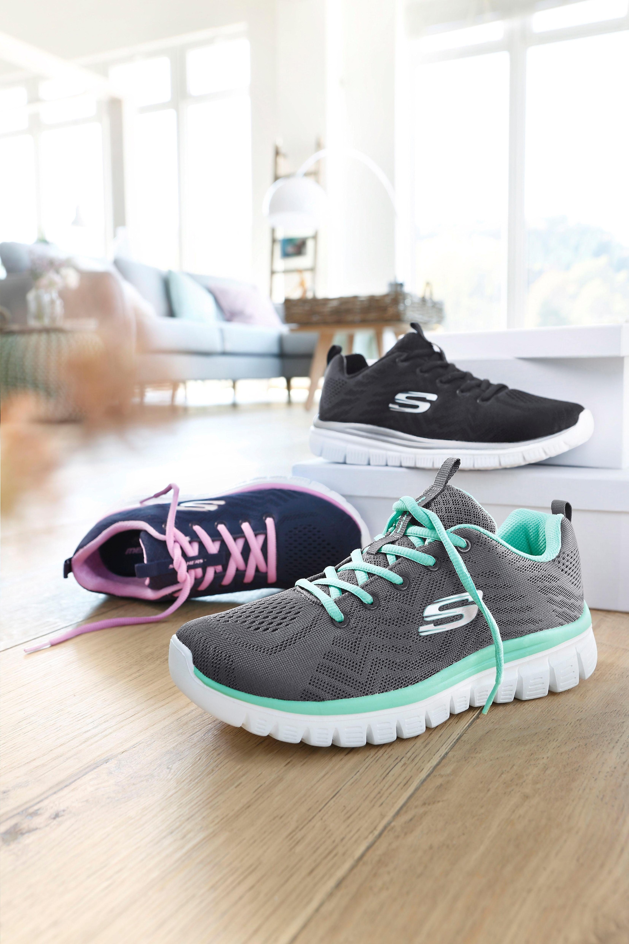 Skechers Sneaker »Graceful - Get Connected«, mit Memory Foam, Freizeitschuh, Halbschuh, Schnürschuh