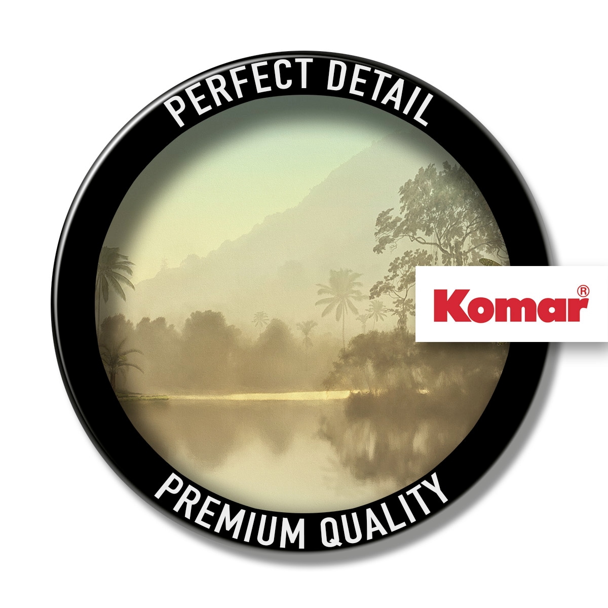 Komar Fototapete »Lac Tropical« bedruckt glatt 350 x 250 cm (Breite x Höhe) - Tapete, Vlies, Wohnzimmer, Schlafzimmer