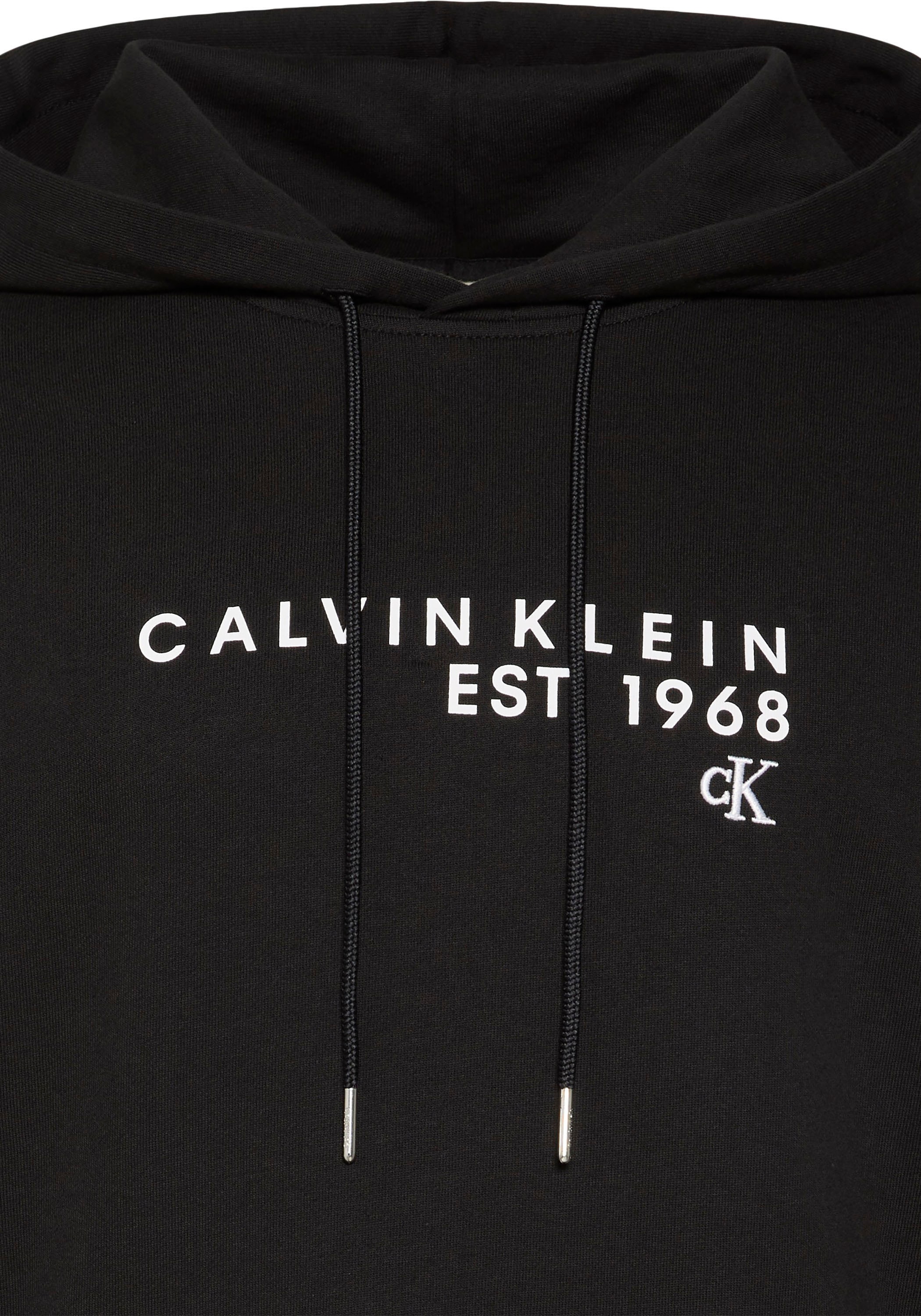 Calvin Klein Jeans Kapuzensweatshirt »CALVIN 1968 GRAPHIC«, Regular fit mit Kapuze mit Kordelzug
