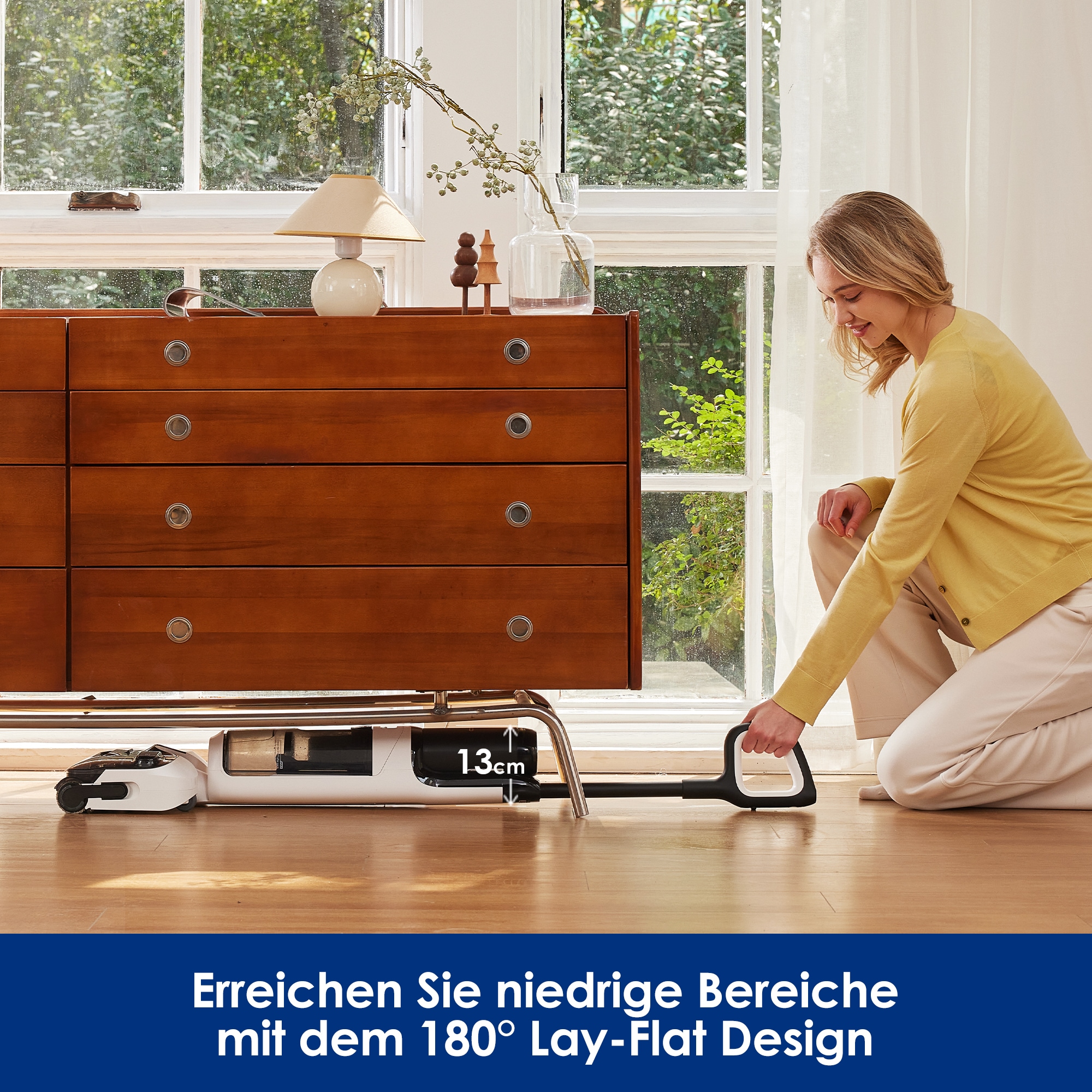 Tineco Nass-Trocken-Sauger »Floor One Switch S6 Stretch Plus mit 85°Grad Heißluft-Trocknung«, für Tierhaare & Allergiker, Selbstreinigung, Teppich & Hartboden