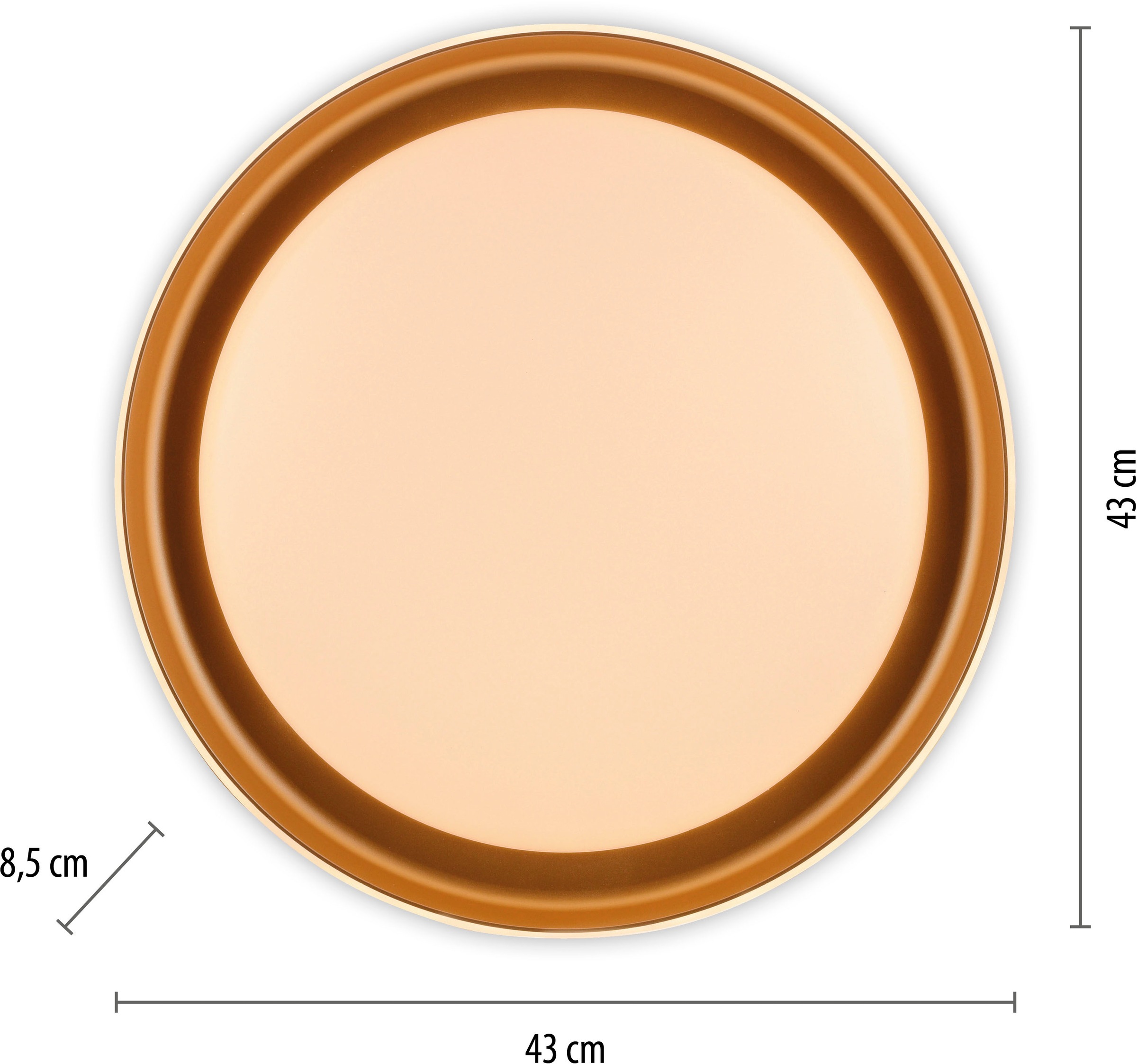 JUST LIGHT Deckenleuchte »SATI« LED-Board 1 Stk. Warmweiß LED, dimmbar, Switchmo, Memory, nach Trennung vom Netz