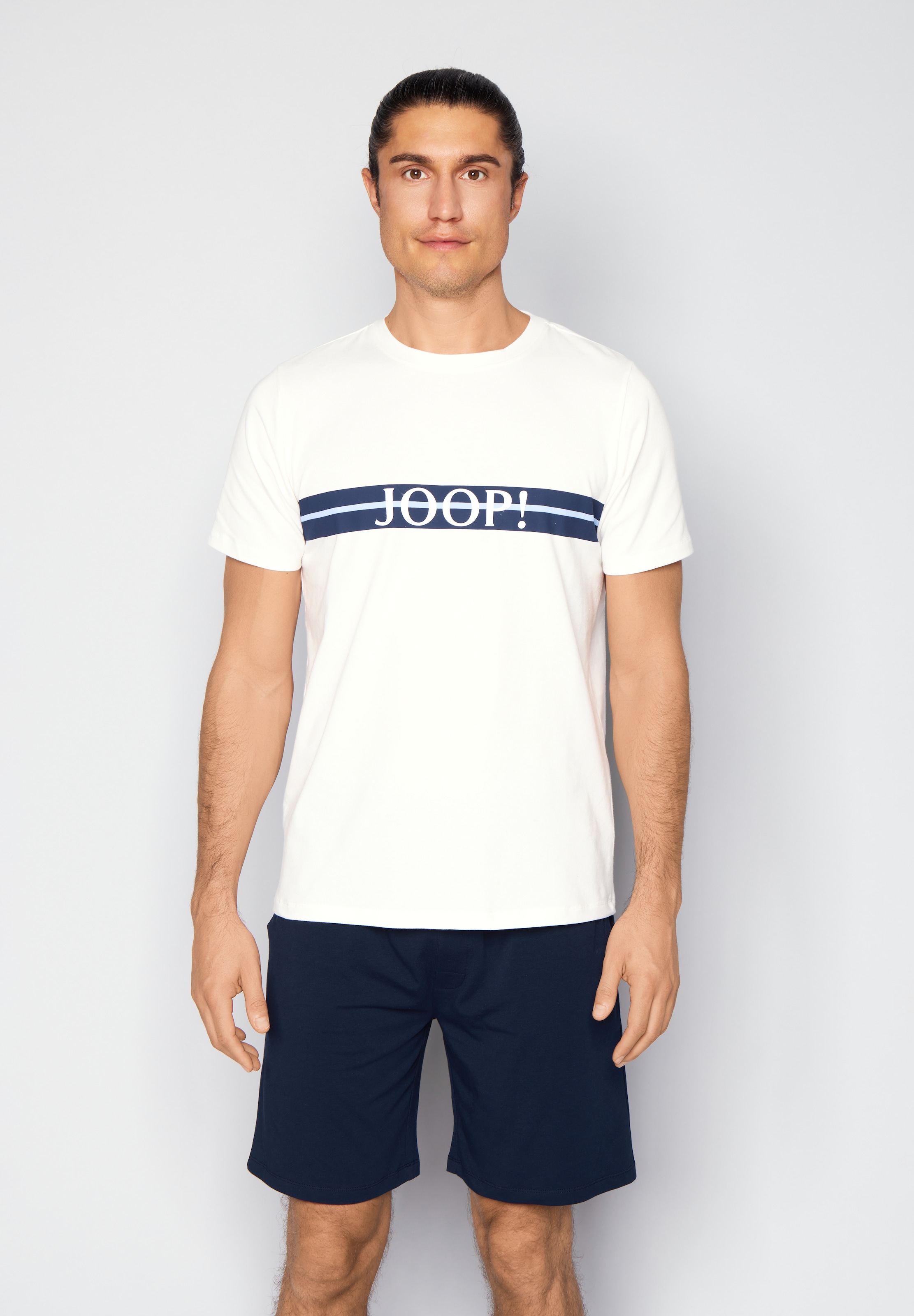 JOOP! Shorty »Core« 2 tlg. mit kurzem Arm, Rundhalsausschnitt und seitlichen Taschen