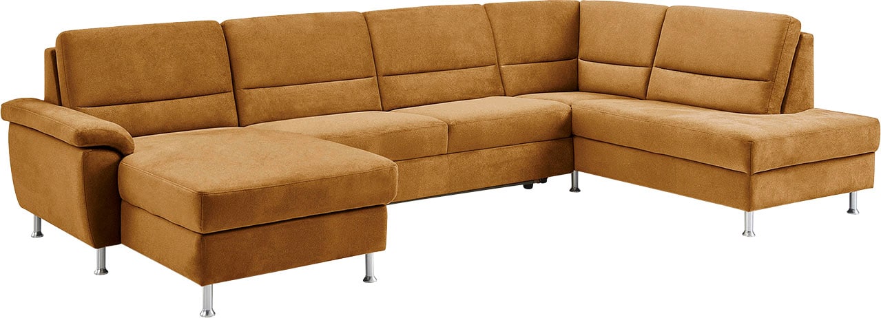 CALIZZA INTERIORS Wohnlandschaft »Onyx U-Form«, (3 St.), wahlweise mit Bettfunktion und Bettkasten