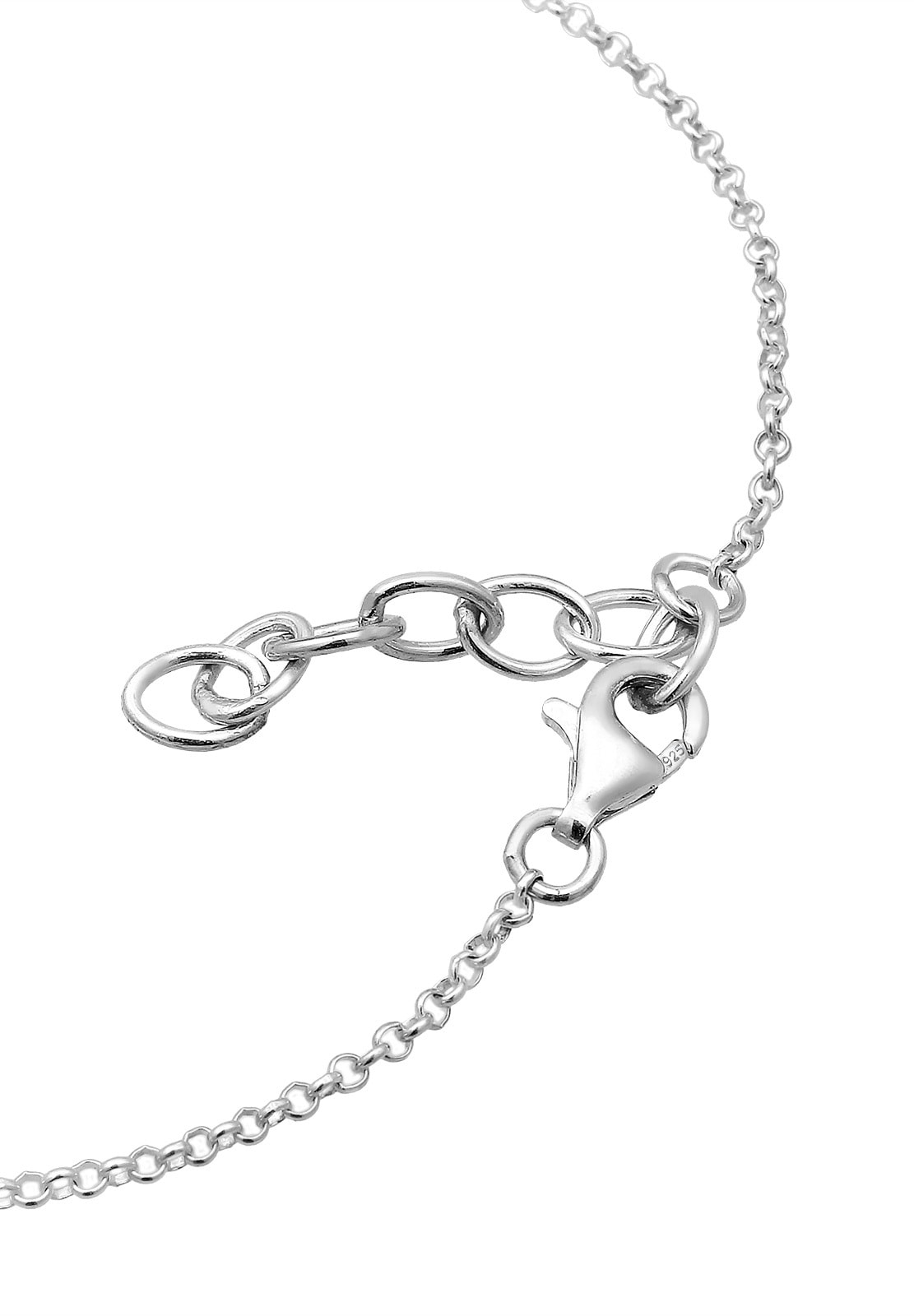 Elli Fußkette »Fußschmuck Kugel Strand Meer Kristalle 925 Silber«