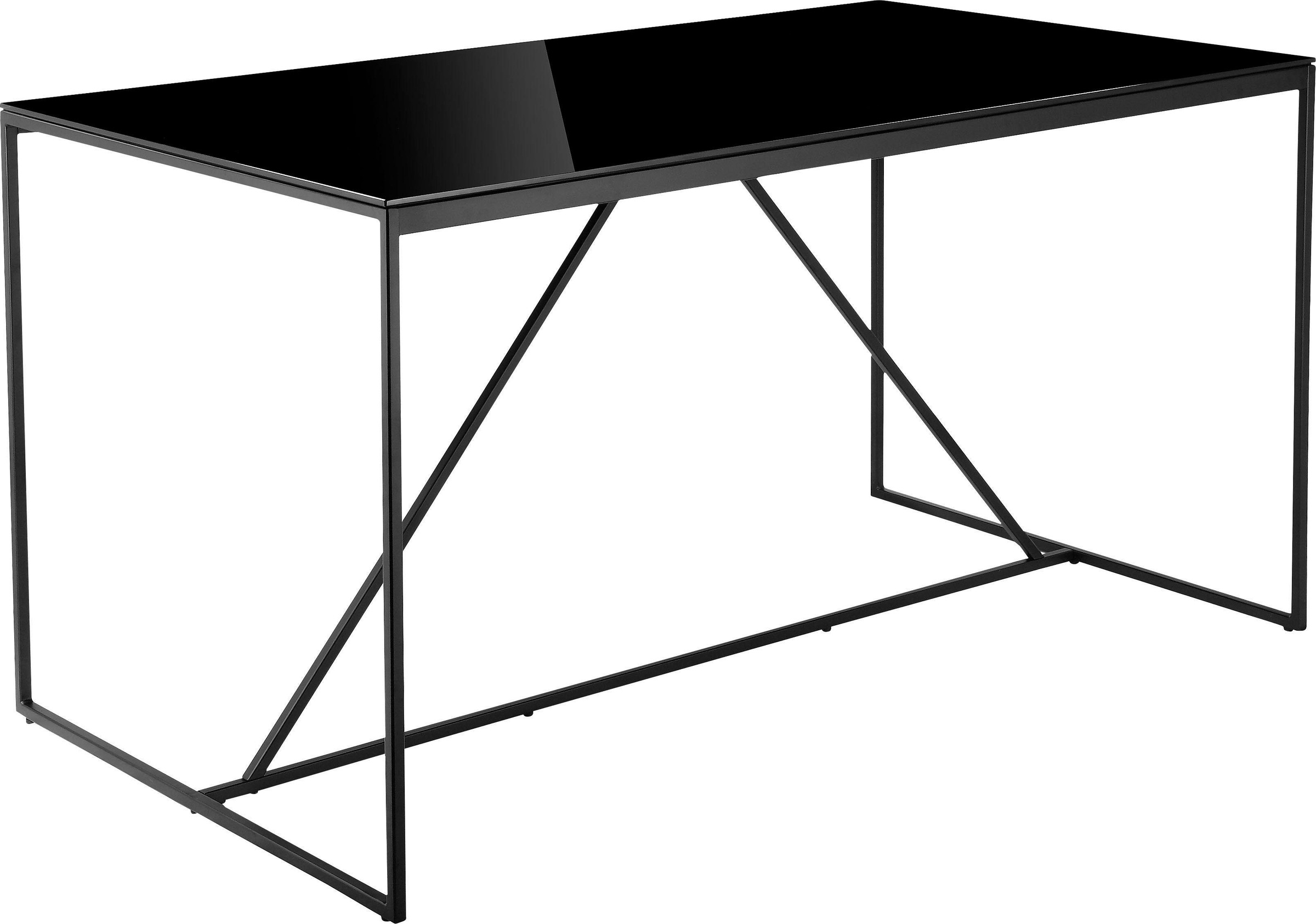 INOSIGN Esstisch »Esra«, Gestell aus Metall, Tischplatte aus Glas
