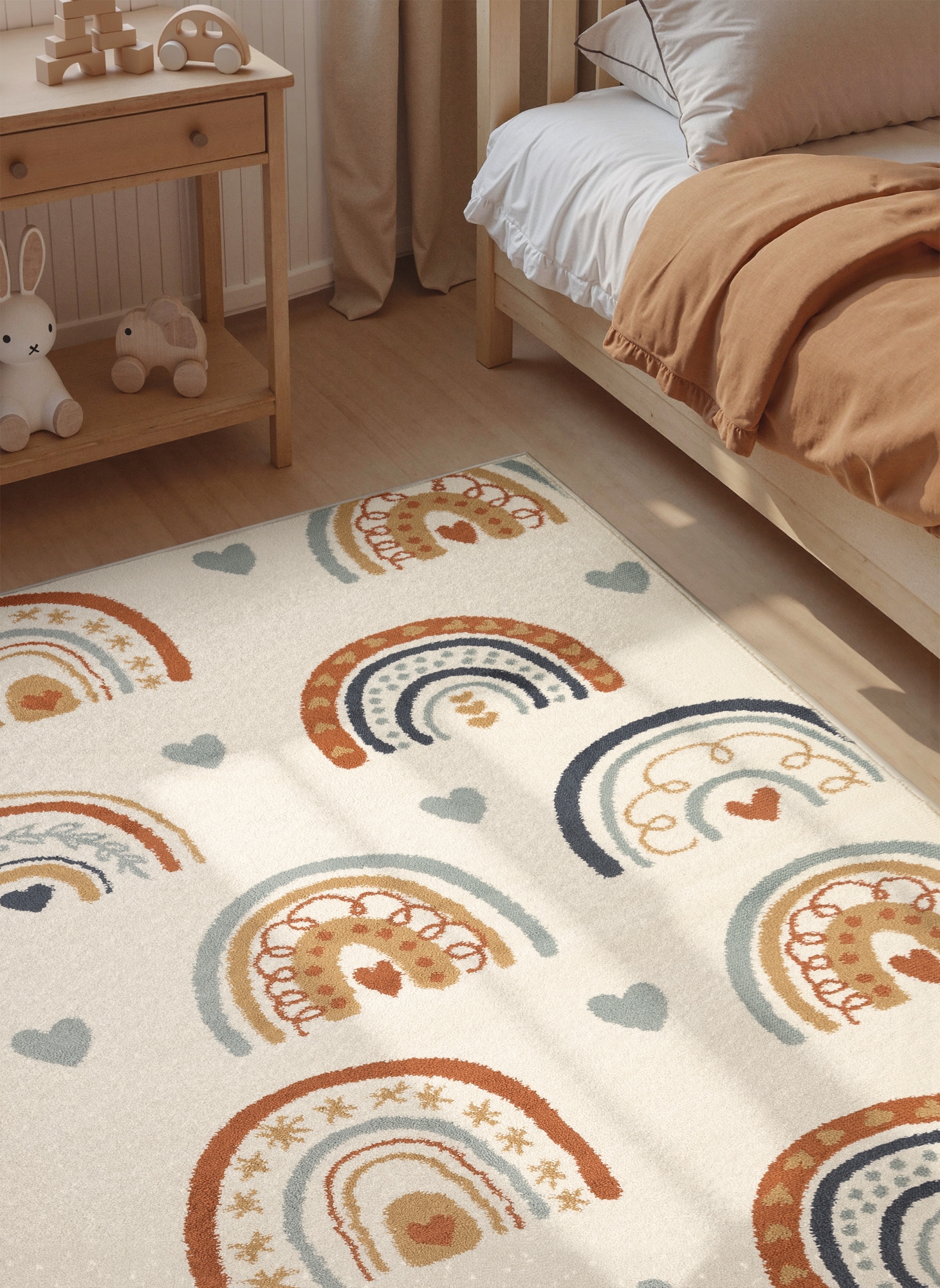 HANSE Home Kinderteppich »Bowie« rechteckig 10 mm Höhe Pflegeleicht, Weich, Kinderzimmer, Spielteppich, Spielunterlage