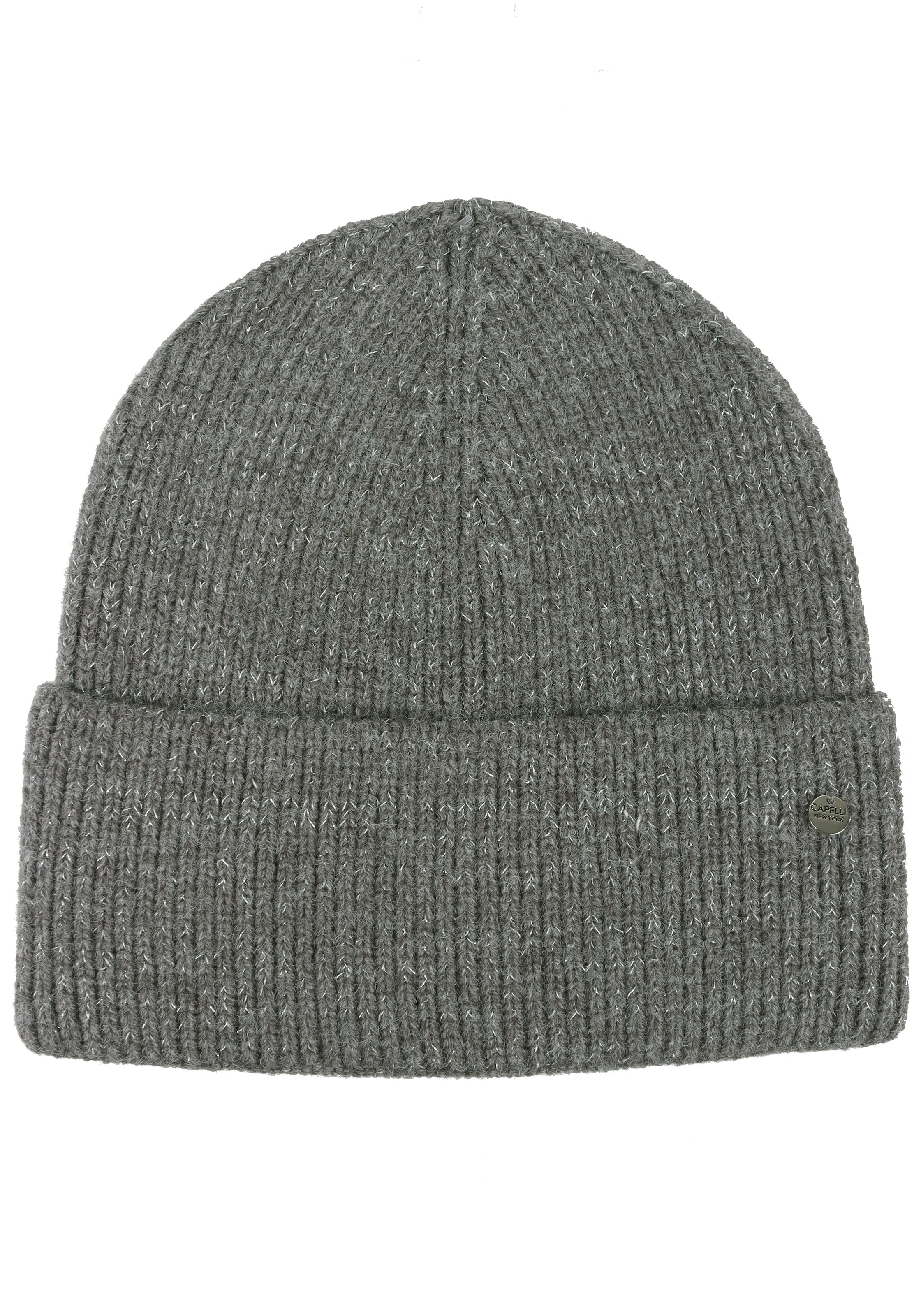 Capelli New York Beanie Strickmütze mit dezent eingearbeiteten Glitzerfäden