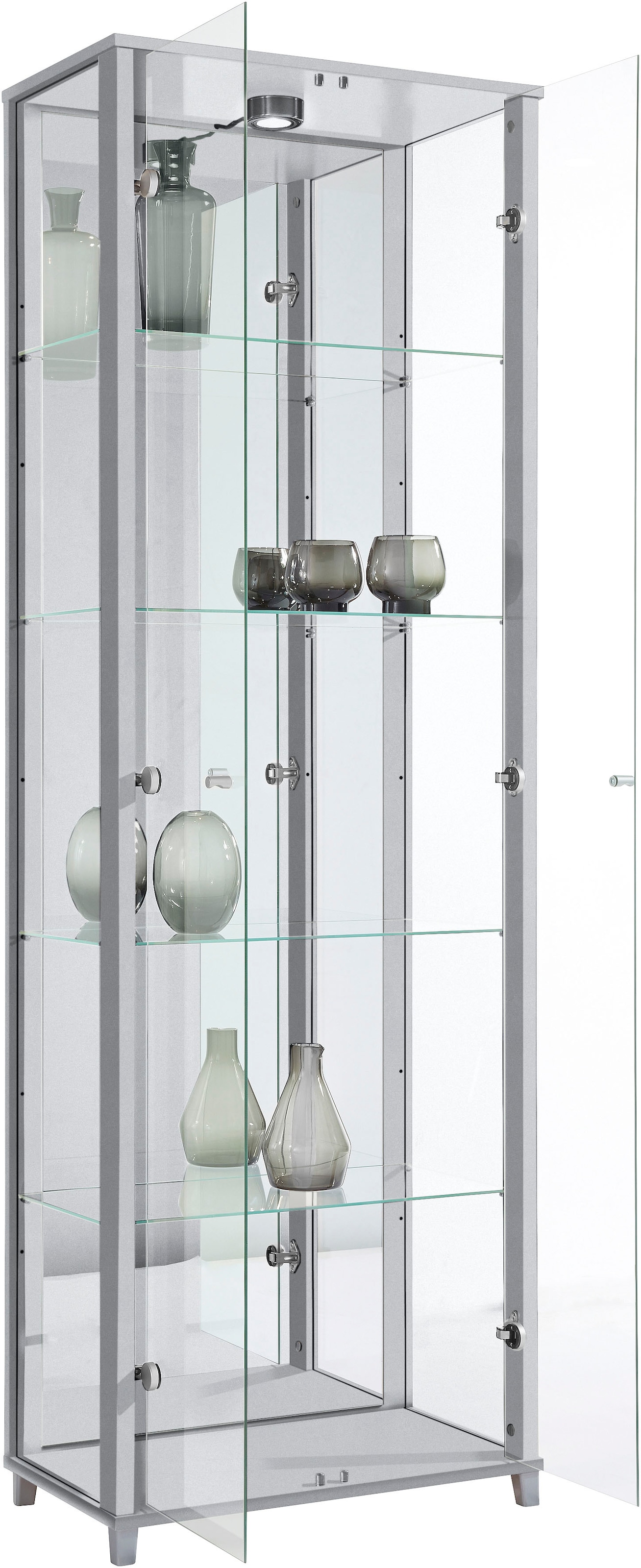 fif möbel Vitrine »OPTIMA« Standvitrine, Vitrinenschrank, Glasvitrine, Sammlervitrine, LED