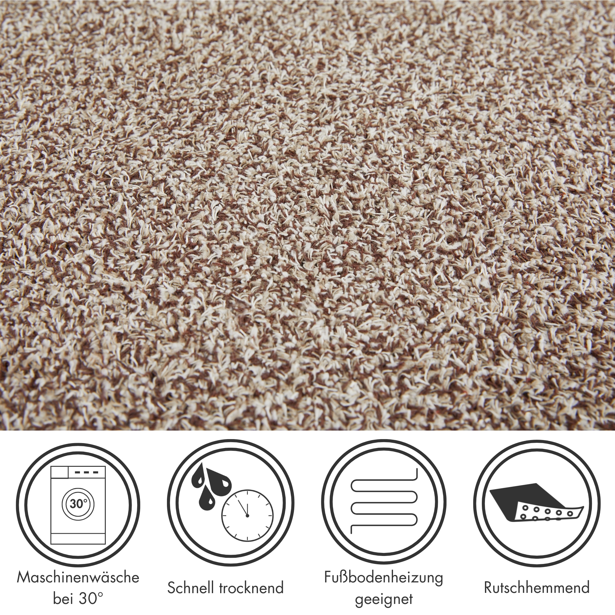 my home Fußmatte »Sydney, Made in Netherlands«, rechteckig, 6 mm Höhe, Schmutzfangmatte, melierte Optik, rutschhemmend, für In- und Outdoor