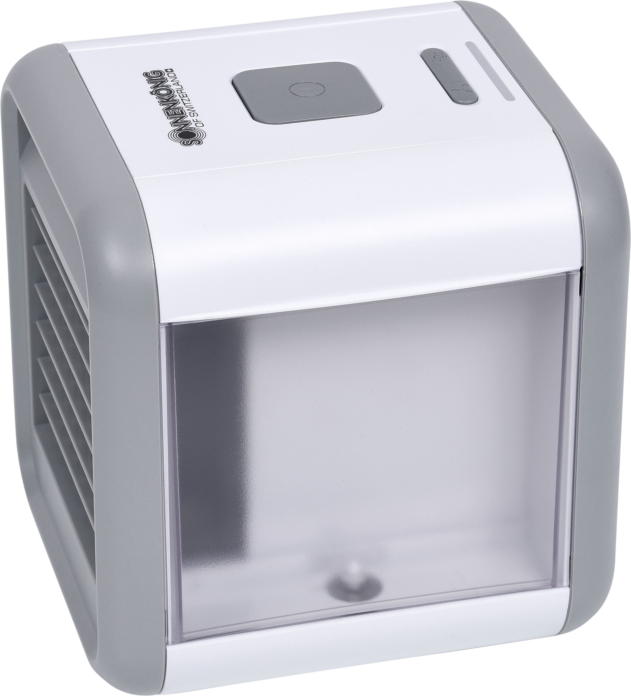 Sonnenkönig Tischventilator »Fresh Cube, Filter aus künstlichem Hirschleder, 0.4L Tank, laufruhig«, einfache Bedienung, 3 Ventilationsstufen