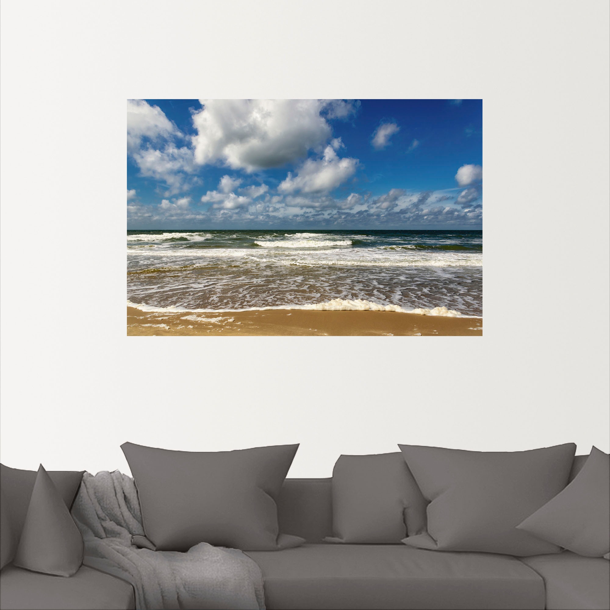 Artland Wandbild »Meeresblick Strand Paal«, Strandbilder, (1 St.), als Alubild, Outdoorbild, Poster, Wandaufkleber in verschied. Größen