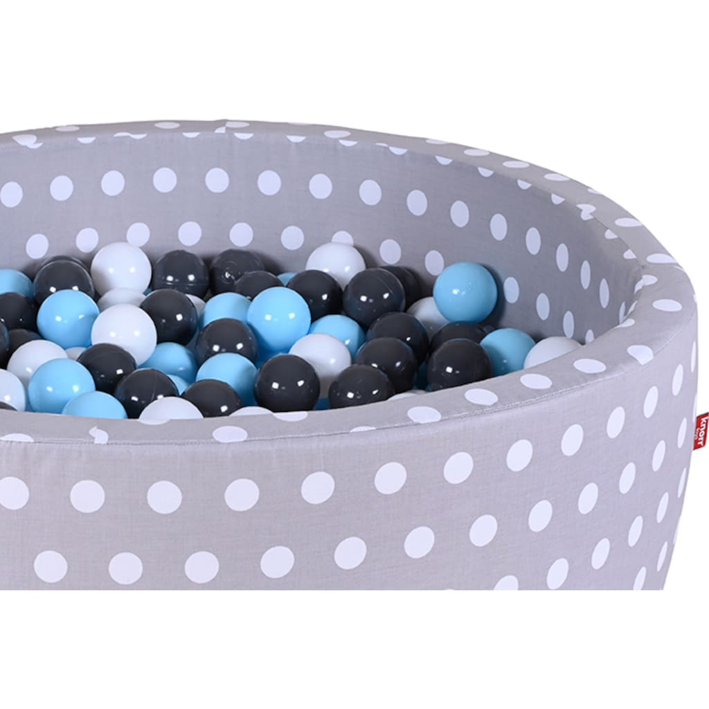 Knorrtoys® Bällebad »Soft, Grey White Dots«