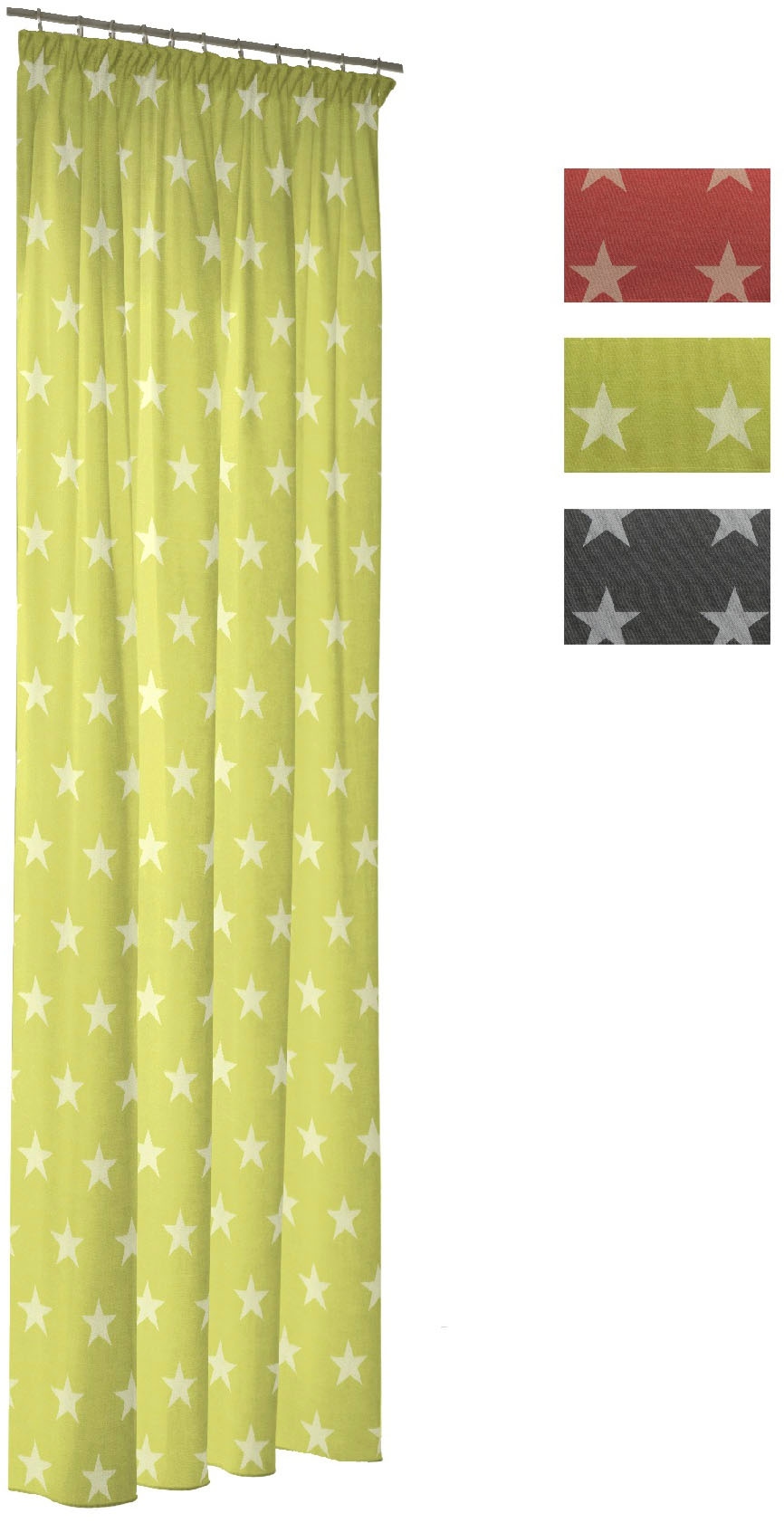 Wirth Vorhang »FELINO« Kräuselband 1 Stk. tlg.