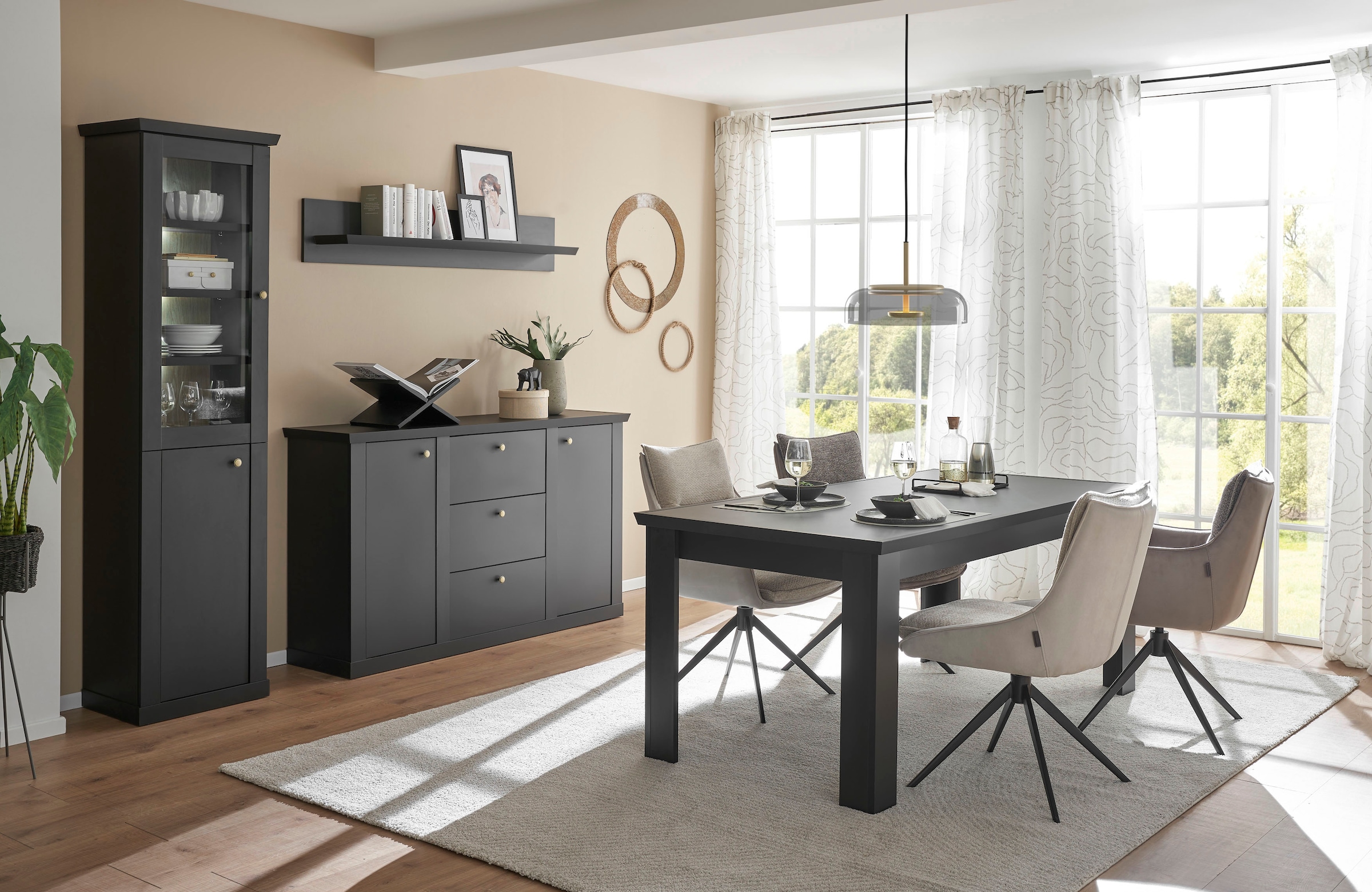 Home affaire Wandboard »Lincoln, Wandregal im Landhausstil, Wandhalter mit Ablagefläche« edles Design, in zwei Größen verfügbar, vielseitig einsetzbar