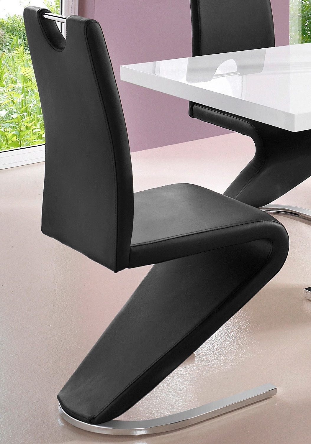 Homexperts Esszimmerstuhl »Zora 02«, Set, 2 St., Kunstleder, Bezug in  Kunstleder, Rückenlehne mit Griff zum einfachen Zurückziehen bequem kaufen | Stühle
