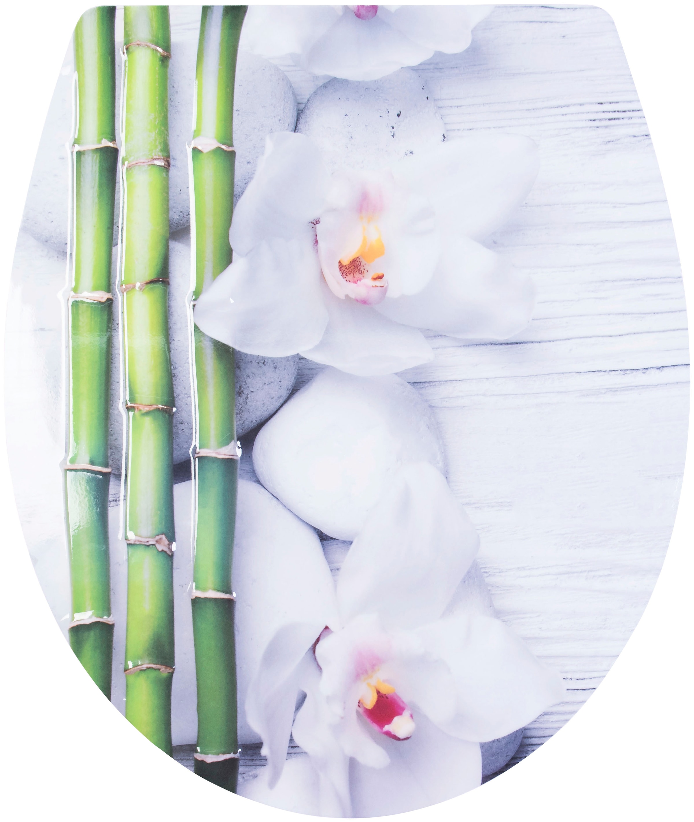 CORNAT WC-Sitz »Außergewöhnliche 3D-Relief Optik - Pflegeleichter Duroplast« Quick up & Clean Funktion - Absenkautomatik / Toilettensitz