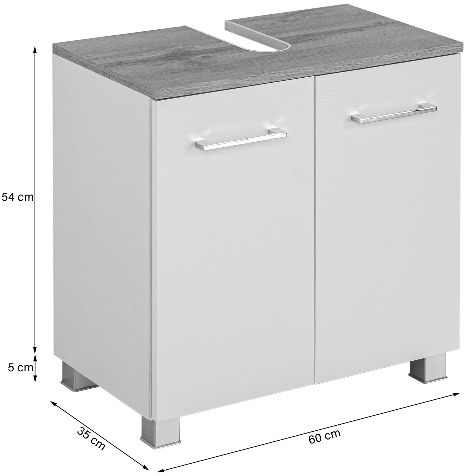 welltime Unterschrank »Avignon« stehende und hängende Montage möglich