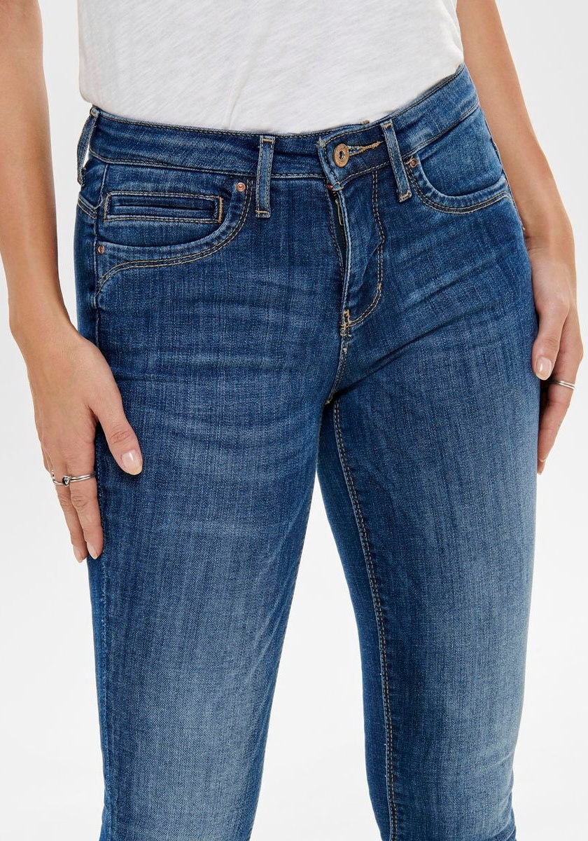 ONLY Skinny-fit-Jeans »ONLKENDELL LIFE«, mit Zipper am Saum bei ♕ | Stretchjeans