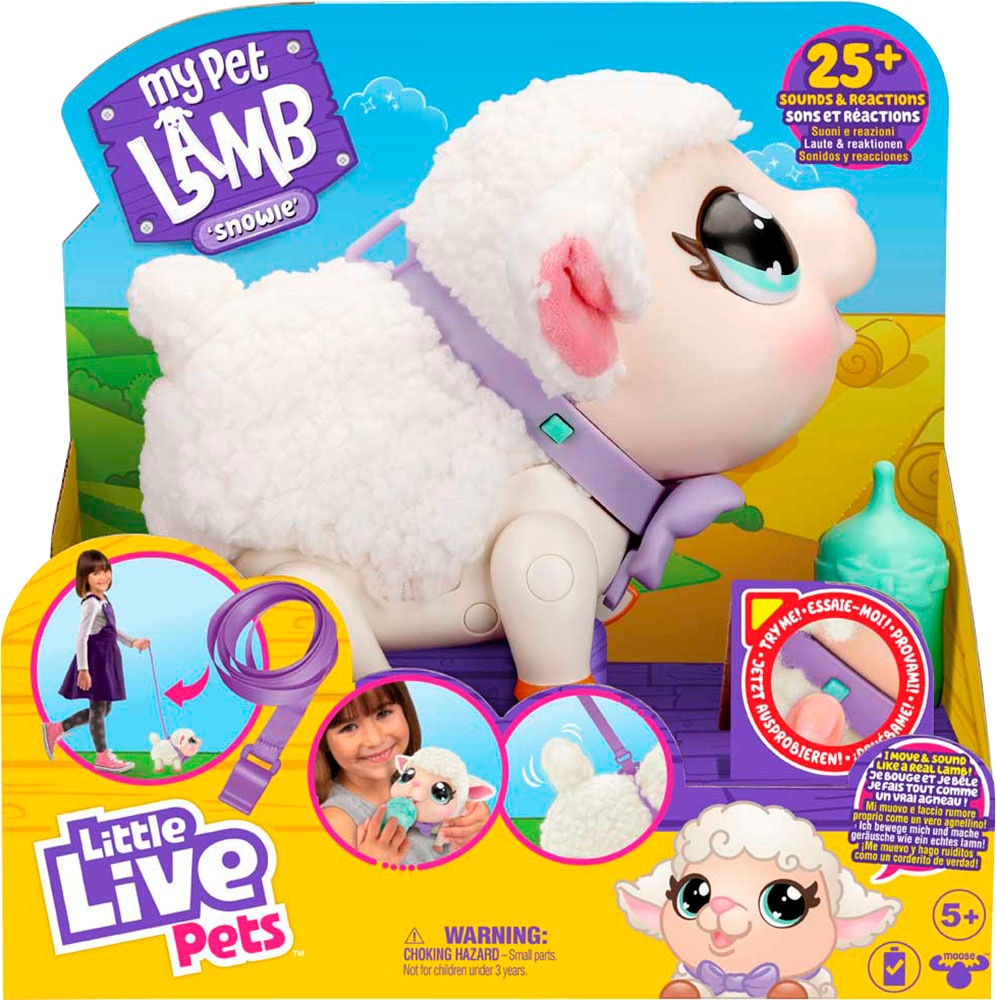 Moose Spielfigur »Little Live Pets: My Pet Lamb Snowie«, mit Geräuschen und Reaktionen